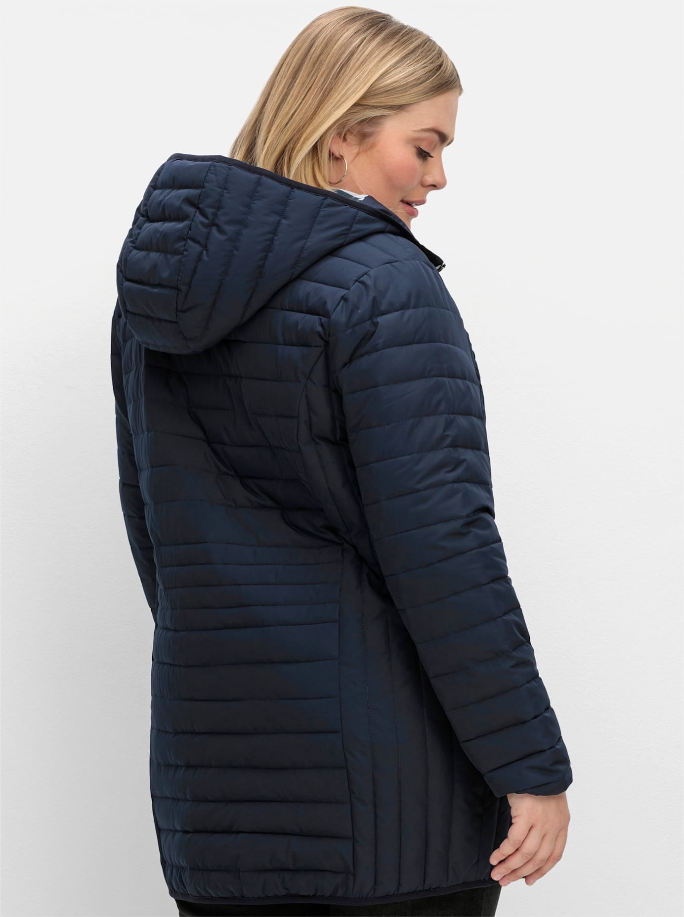 Sheego Steppjacke, mit Kapuze