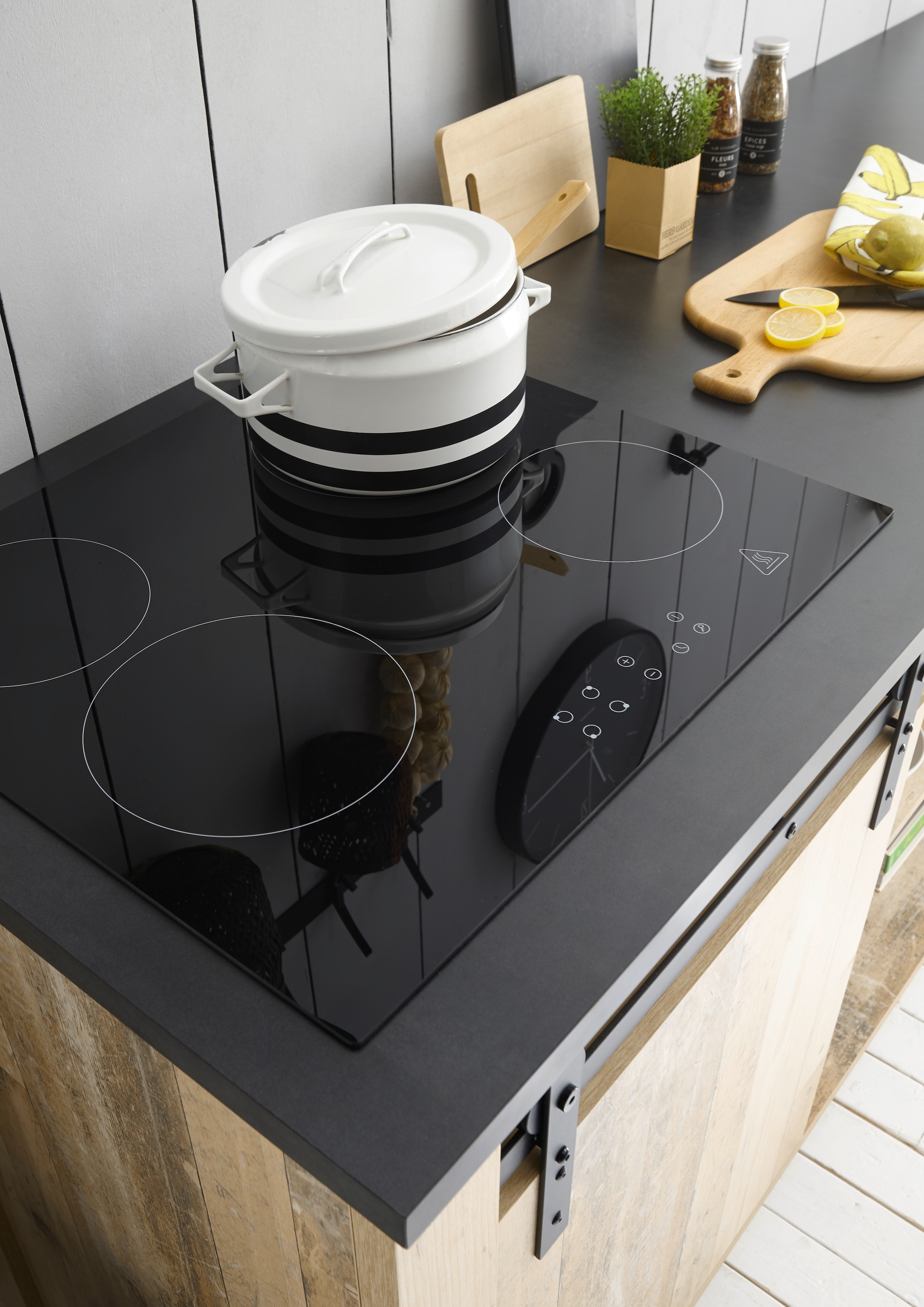 Home affaire Küchenzeile »Sherwood« Breite 196 cm, mit Herdumbauschrank, ohne E-Geräte