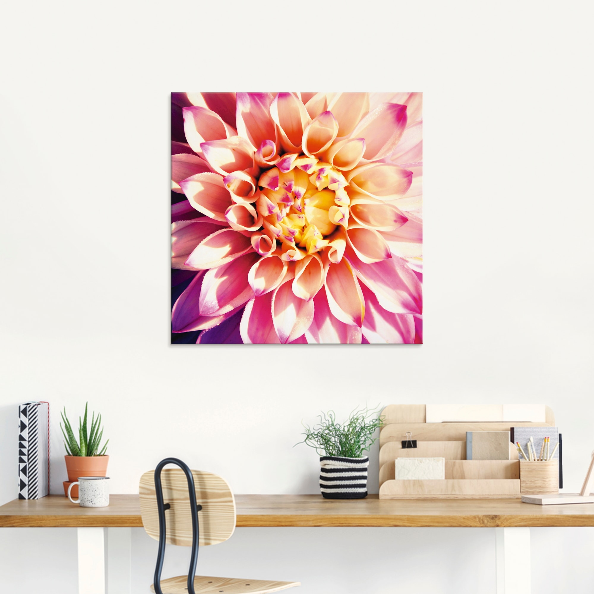 Artland Glasbild »Dahlie«, Blumen, (1 St.), in verschiedenen Grössen