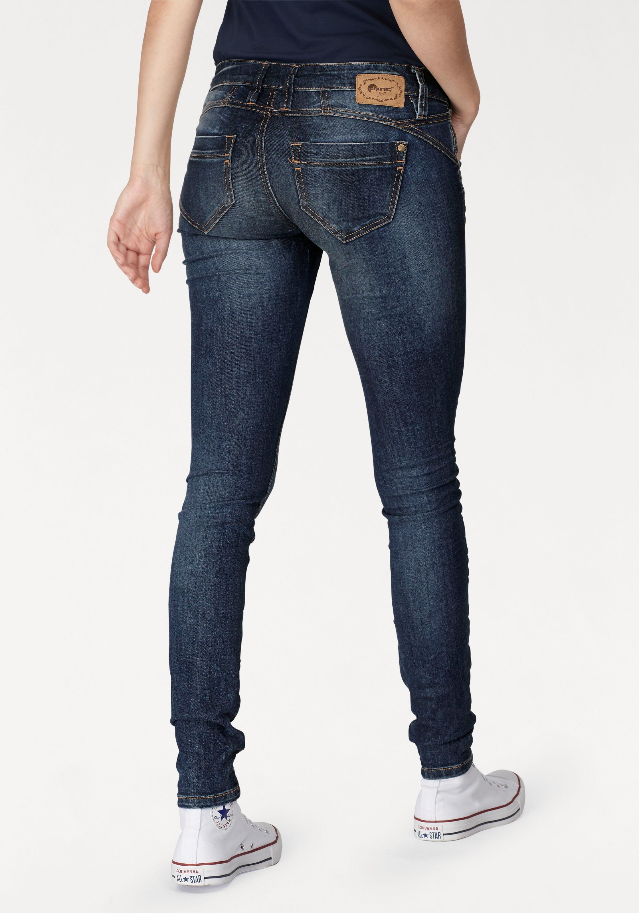 Image of GANG Skinny-fit-Jeans »NENA«, in Crash Optik bei Ackermann Versand Schweiz