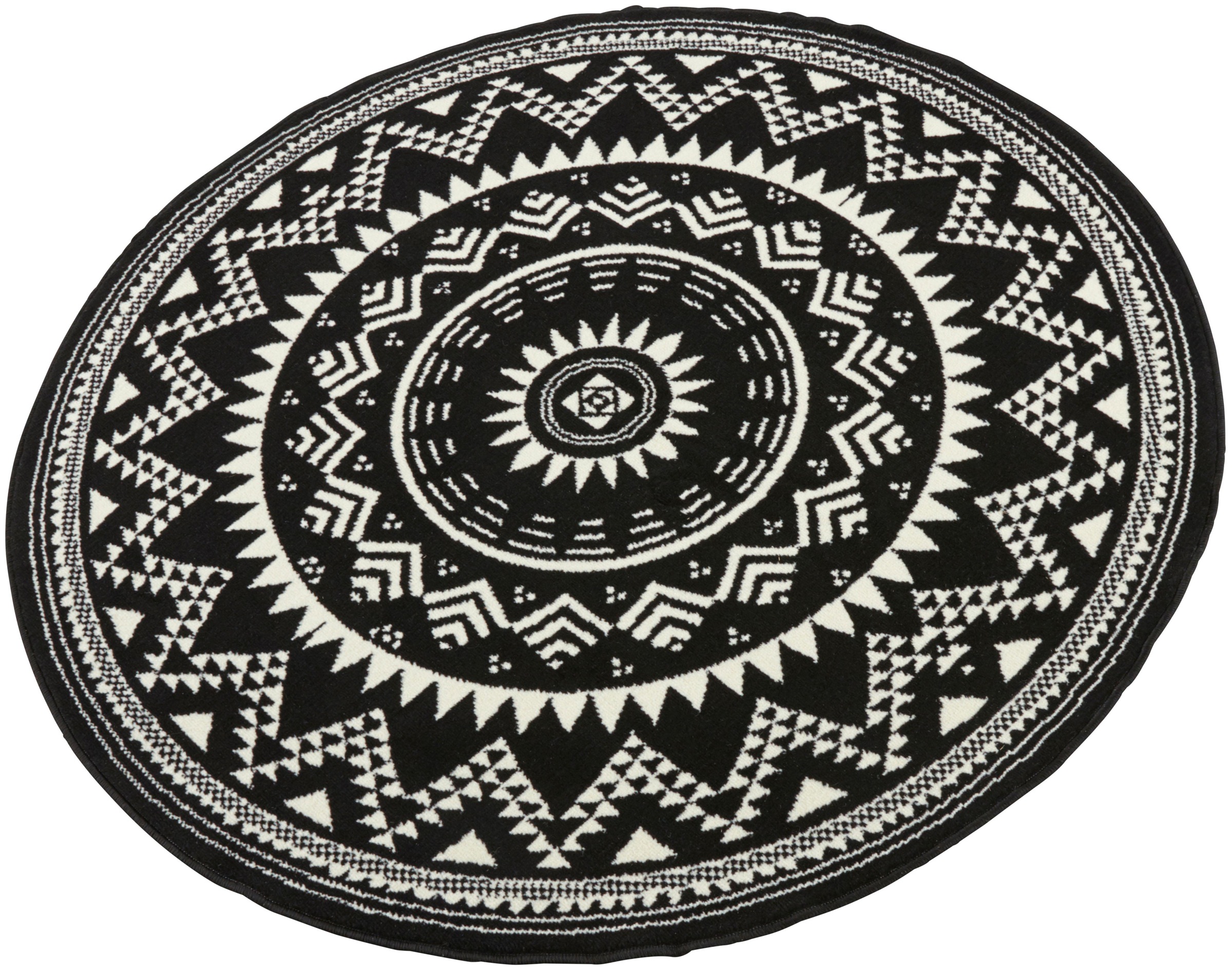 Image of HANSE Home Teppich »Valencia«, rund, 9 mm Höhe, Kurzflor, Mandala Design, ringsum gekettelt, Weicher Flor, Wohnzimmer, Schlafzimmer, Arbeitszimmer, Robust, Pflegeleicht bei Ackermann Versand Schweiz