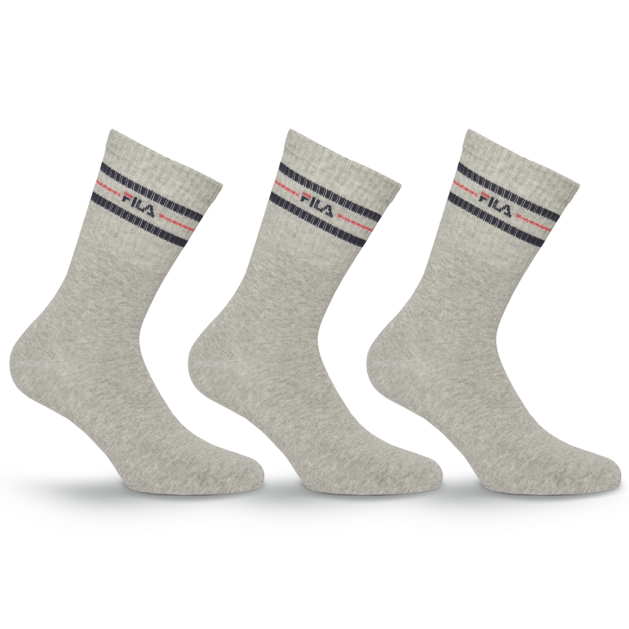 Fila Chaussettes »UNISEX LIFESTYLE PLAIN SOCKS« 3 paires, 3 Couple tlg. avec inscription logo