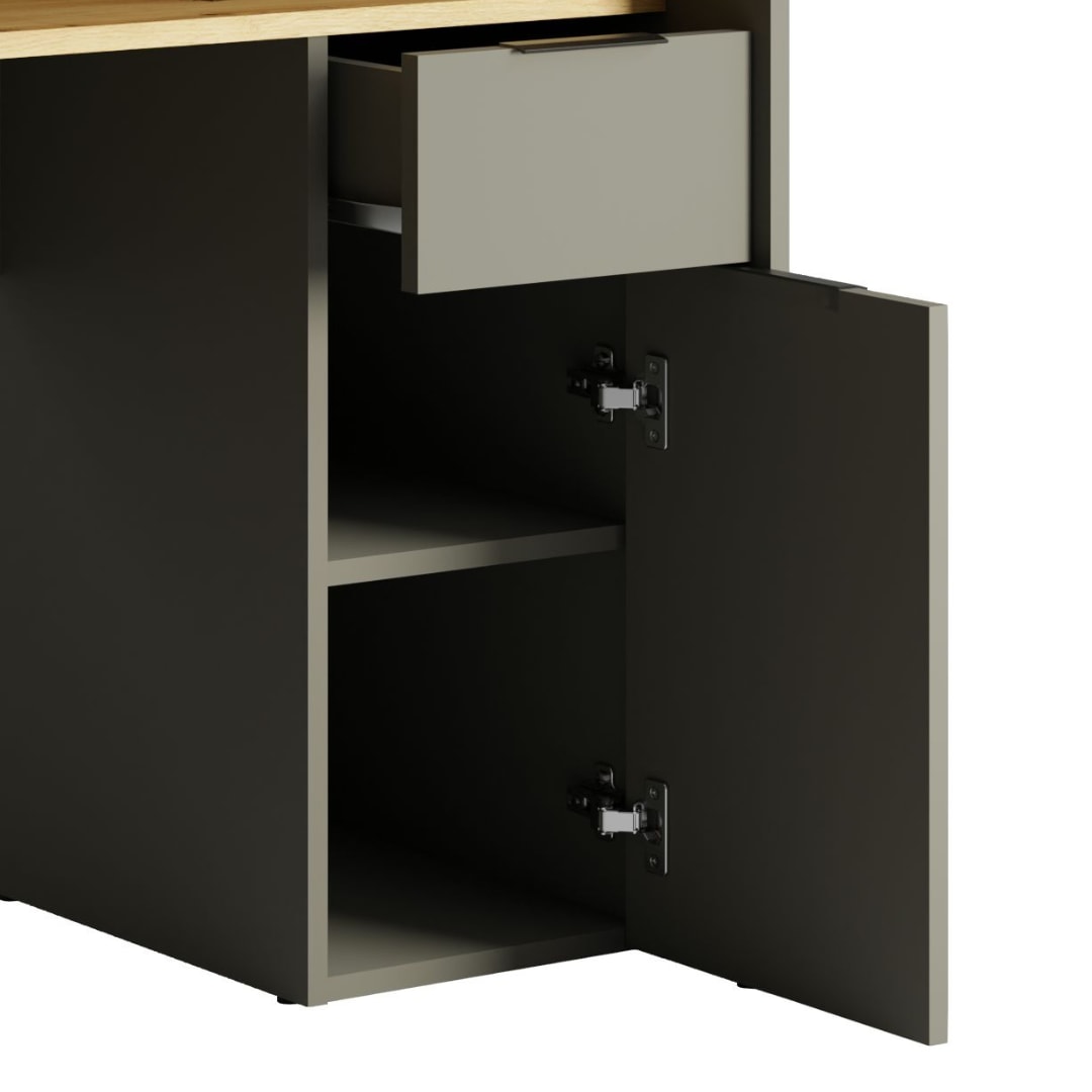 Home affaire Schreibtisch »Peoria« Gamingtisch mit Schublade und Monitoraufsatz, Breiten 160 x 70 cm