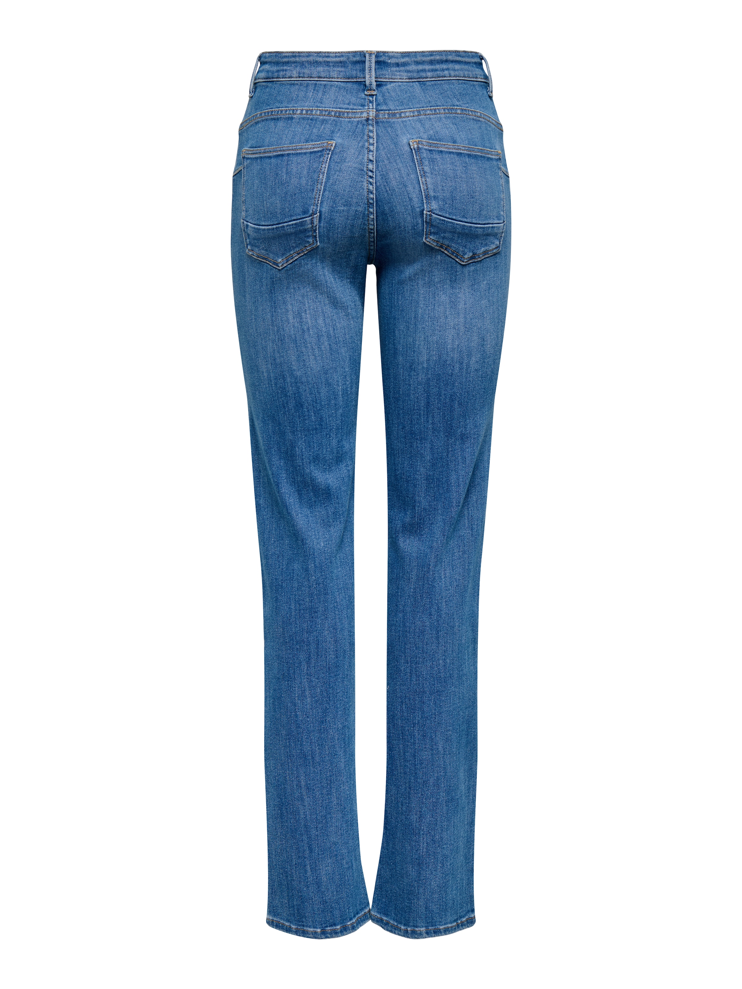 ONLY Slim-fit-Jeans »ONLPOWER MW PUSH UP SLIM STRAIGHT DNM« Baumwollmischung, mid waist, slim fit