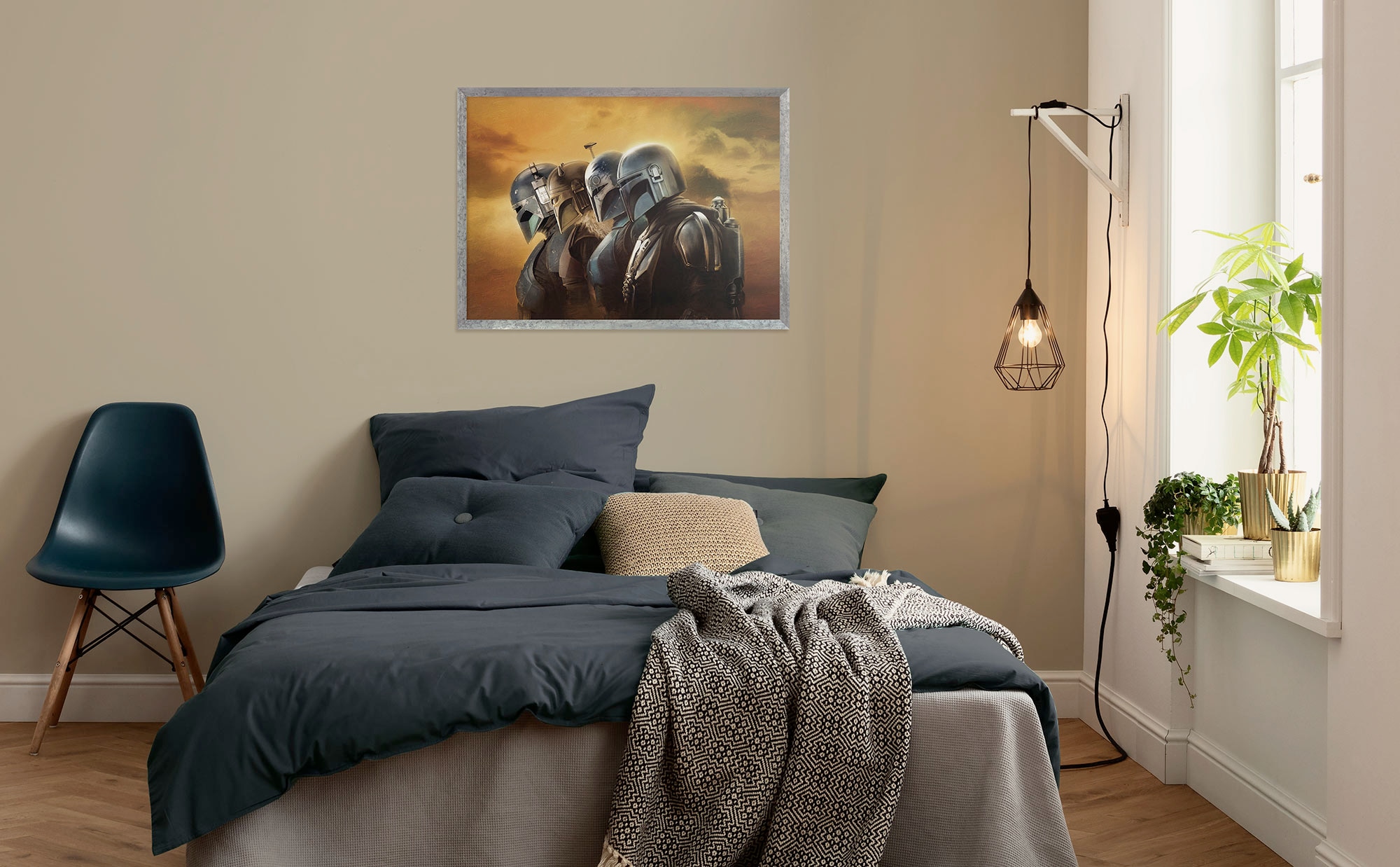 Image of Komar Wandbild "Star Wars The Mandalorian Line Up" Disney Set, 1 Stk. tlg. 30 x 40 cm (Breite x Höhe) - Kinderzimmer, Dekoration