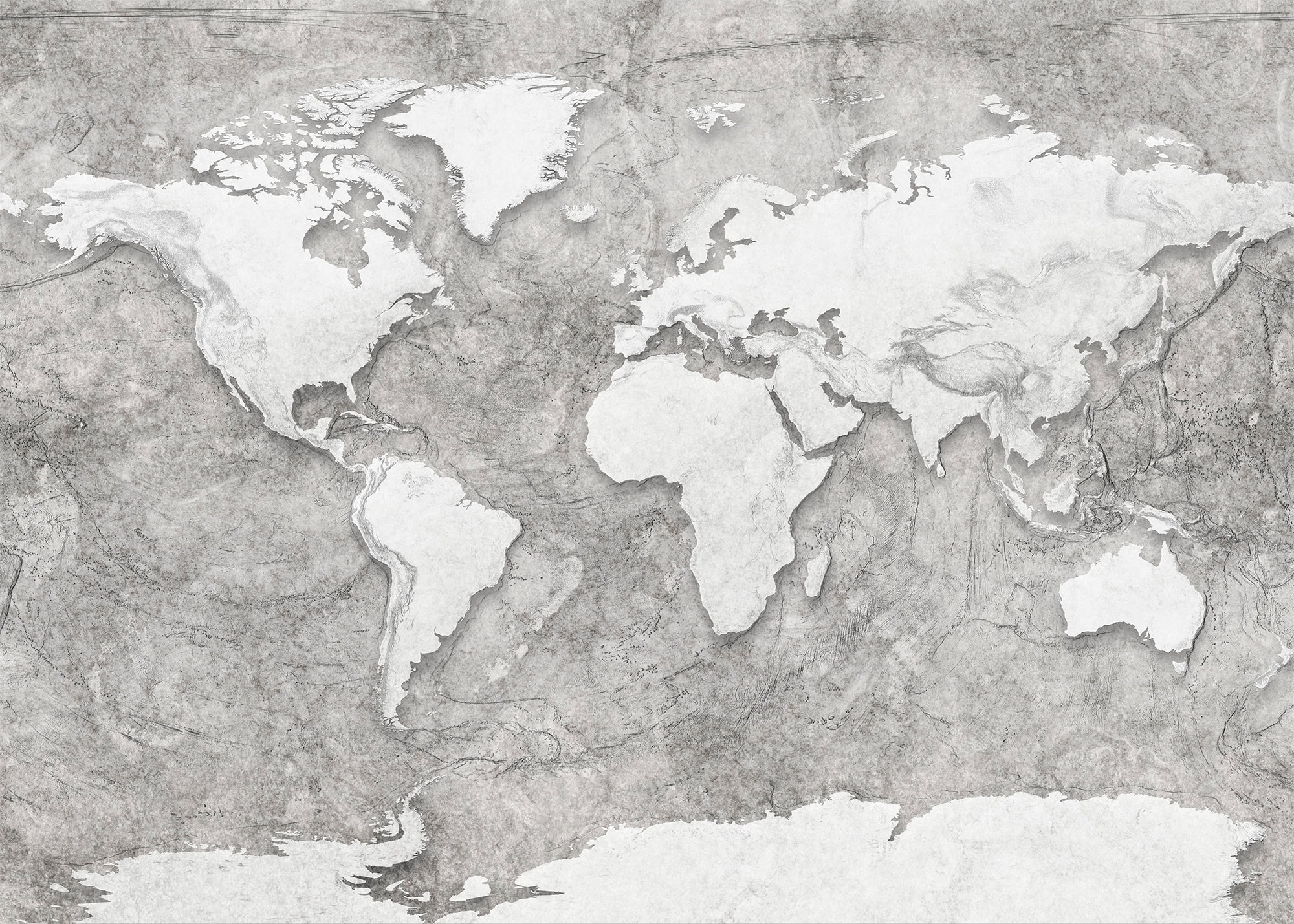 Image of Komar Vliestapete "Digitaldruck Vlies - World Relief - Grösse 350 x 250 cm" bedruckt glatt Wohnzimmer, Schlafzimmer