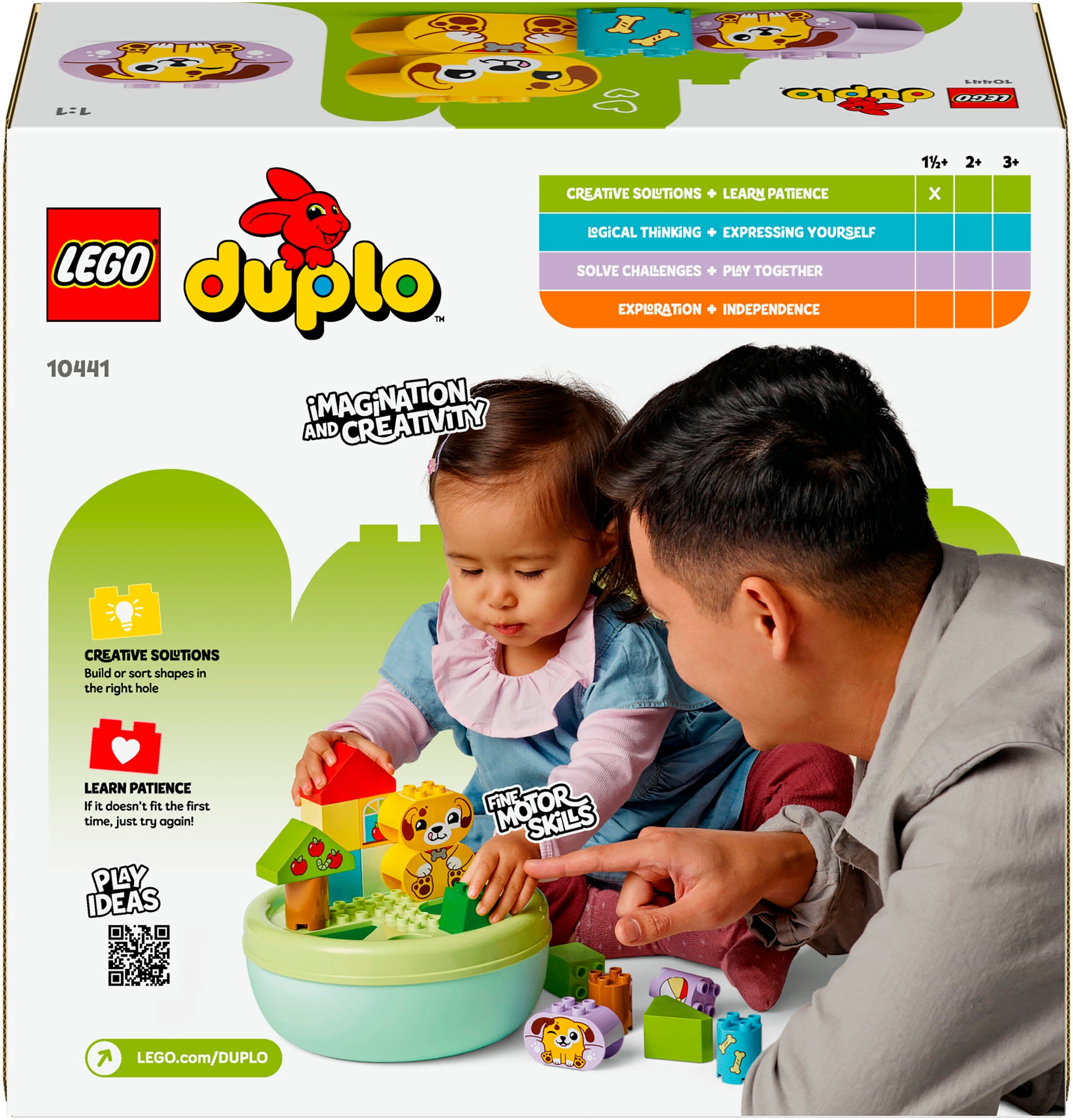 LEGO® Konstruktionsspielsteine »Formsortierer: Welpenhaus (10441), LEGO DUPLO My First« Made in Europe