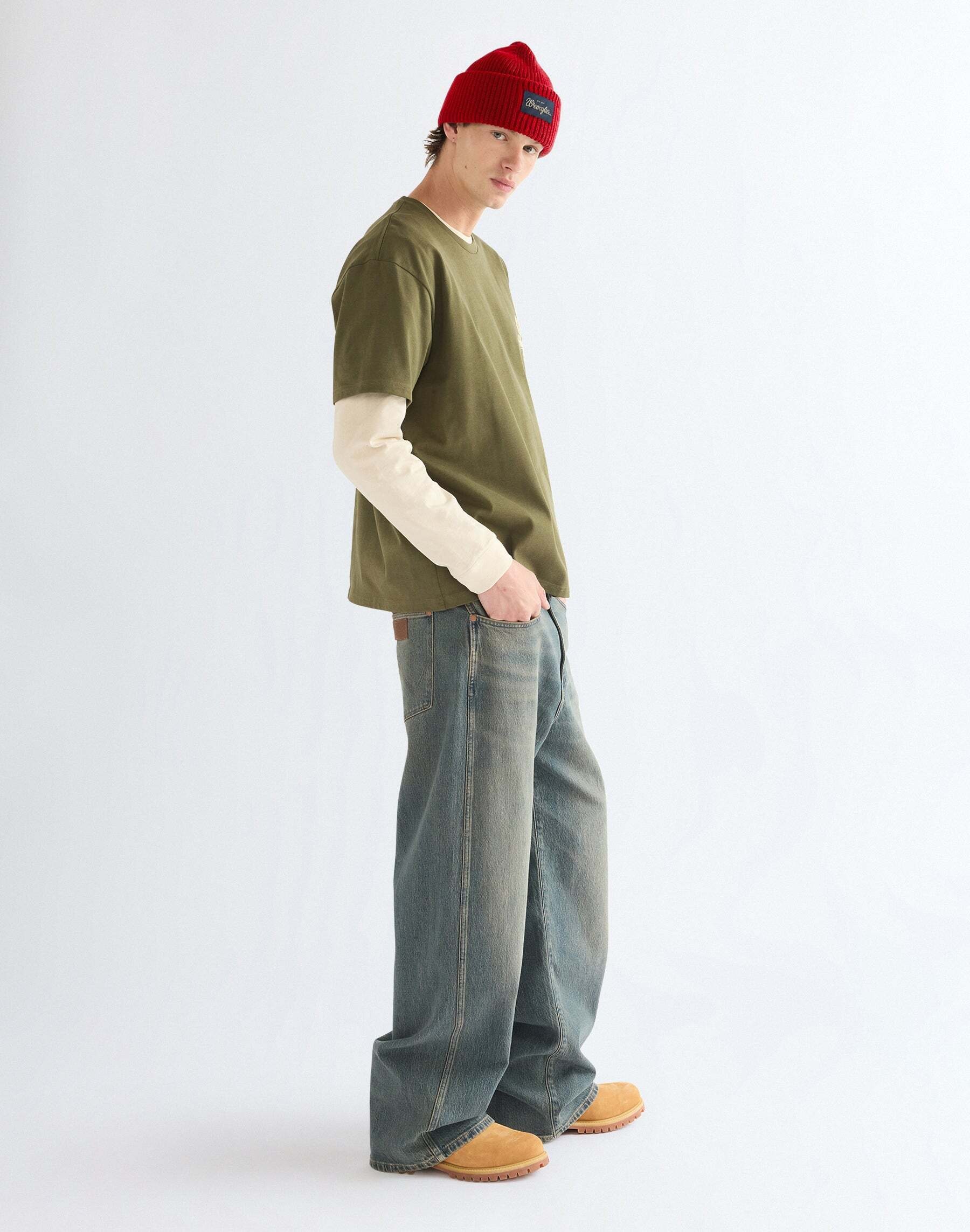 Wrangler Bonnet tricoté »WRANGLER Mütze Ribbed Wool«