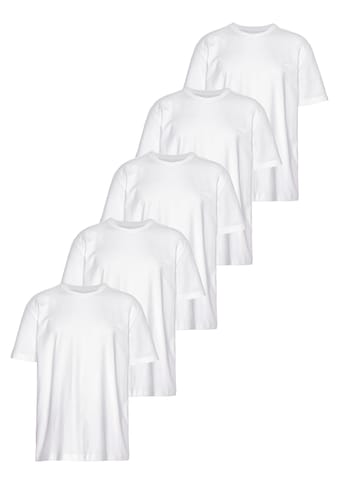 T-Shirt, (Packung, 5 tlg., 5er-Pack)