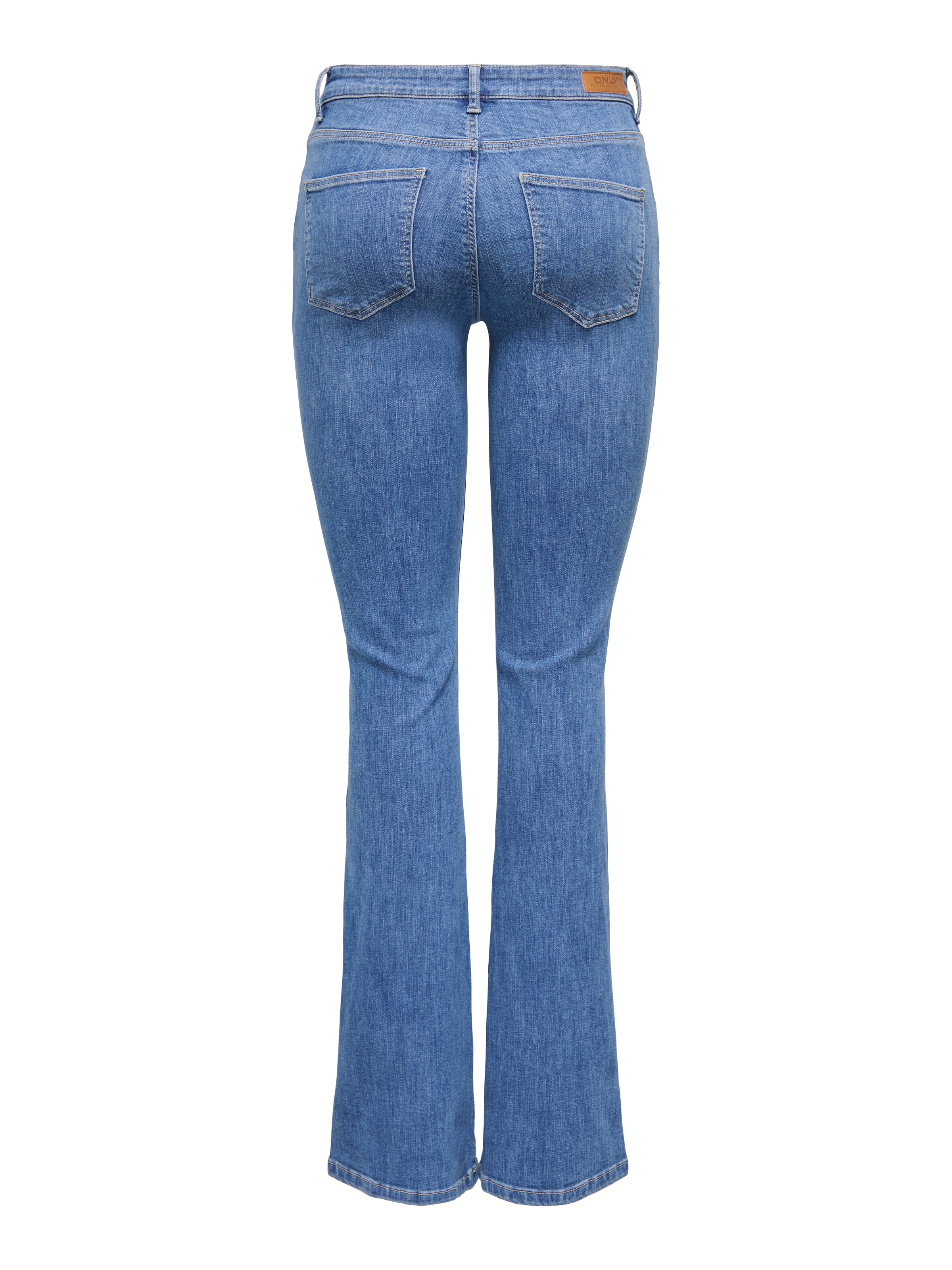 ONLY Bootcut-Jeans »ONLANNIE MID FLARED BOX DNM« mit dunkler Waschung