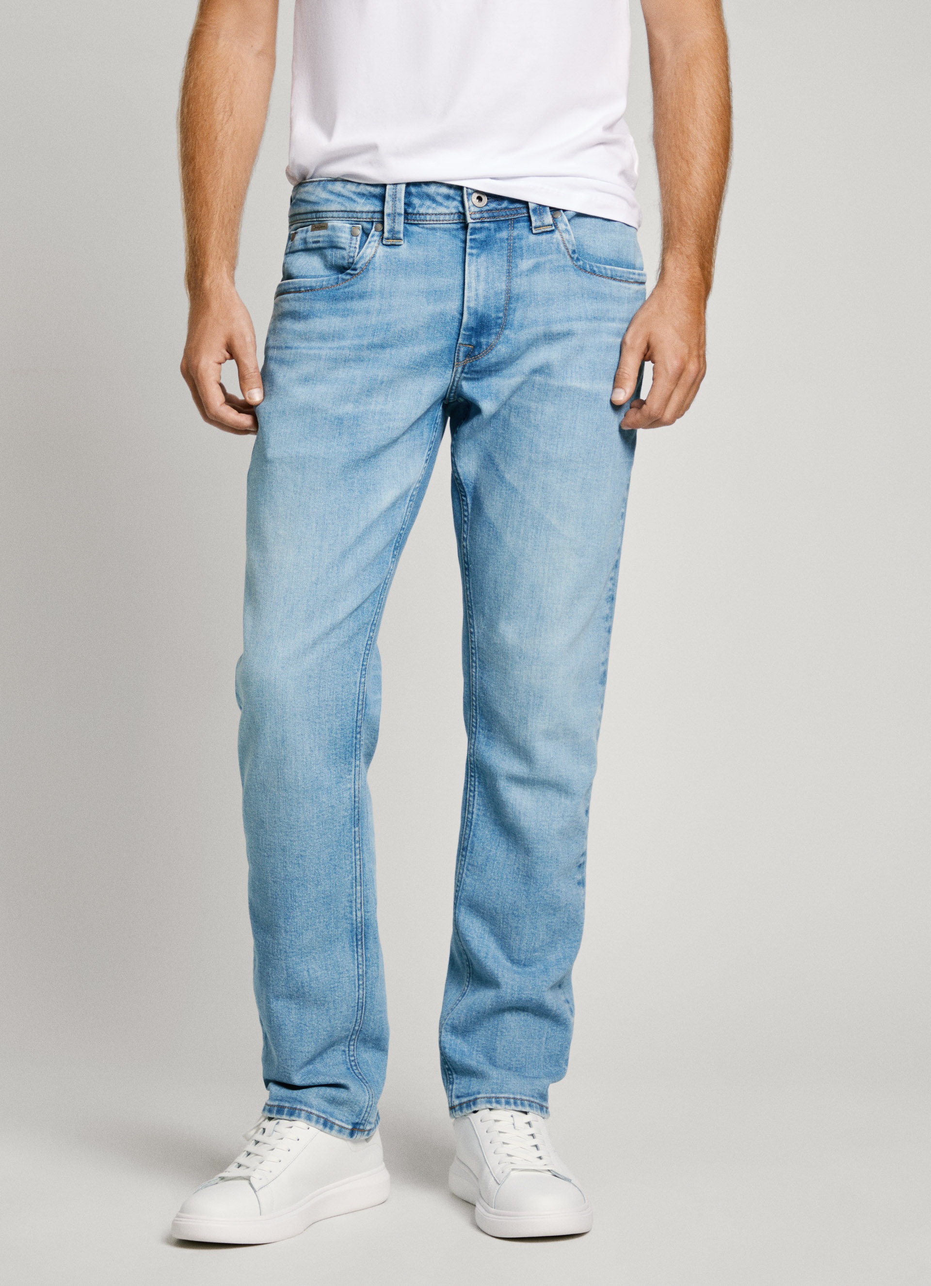 Image of Pepe Jeans Straight-Jeans "CASH" Regular Waist