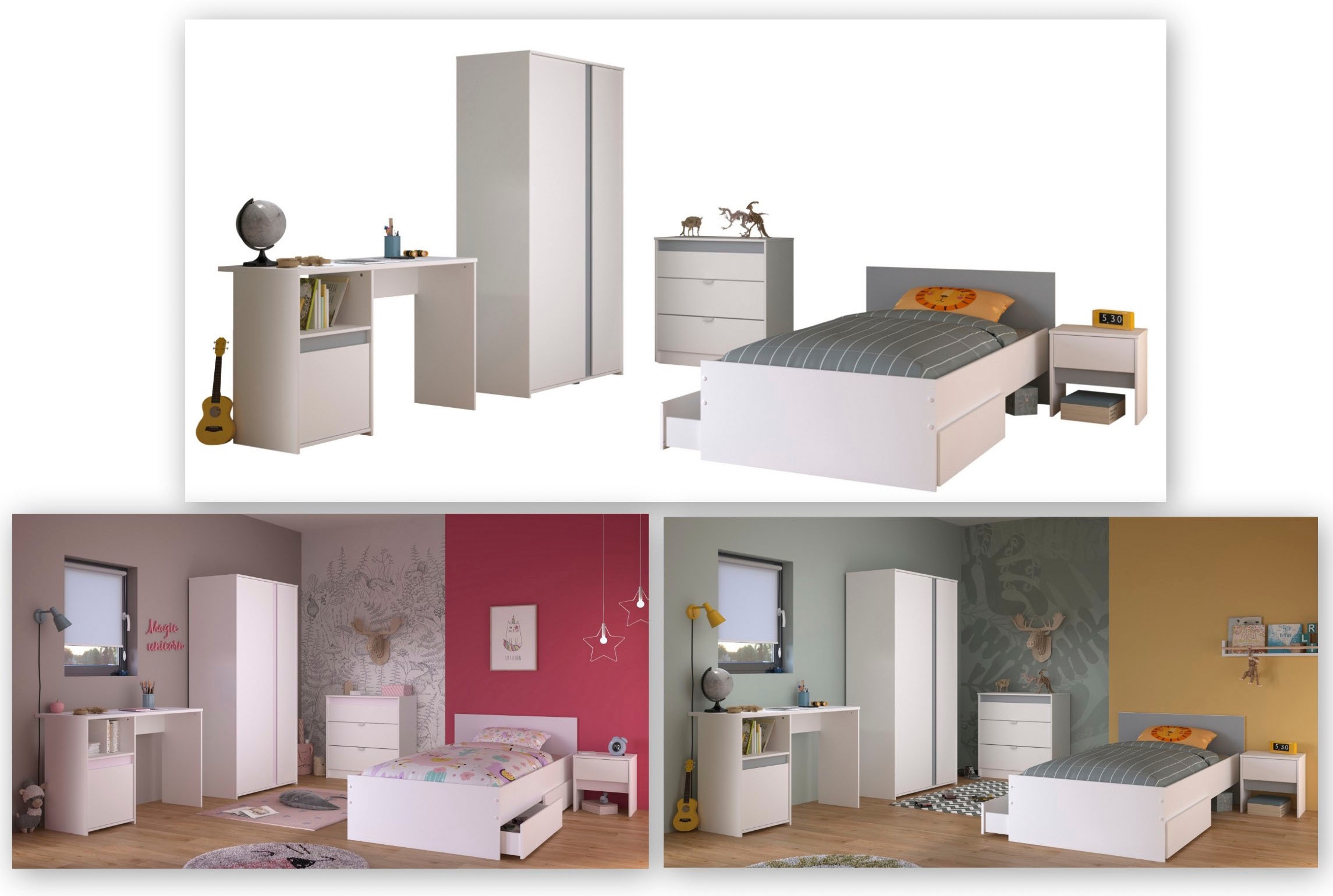Parisot Jugendzimmer-Set »Pirouette«, (Set, 6 tlg.)
