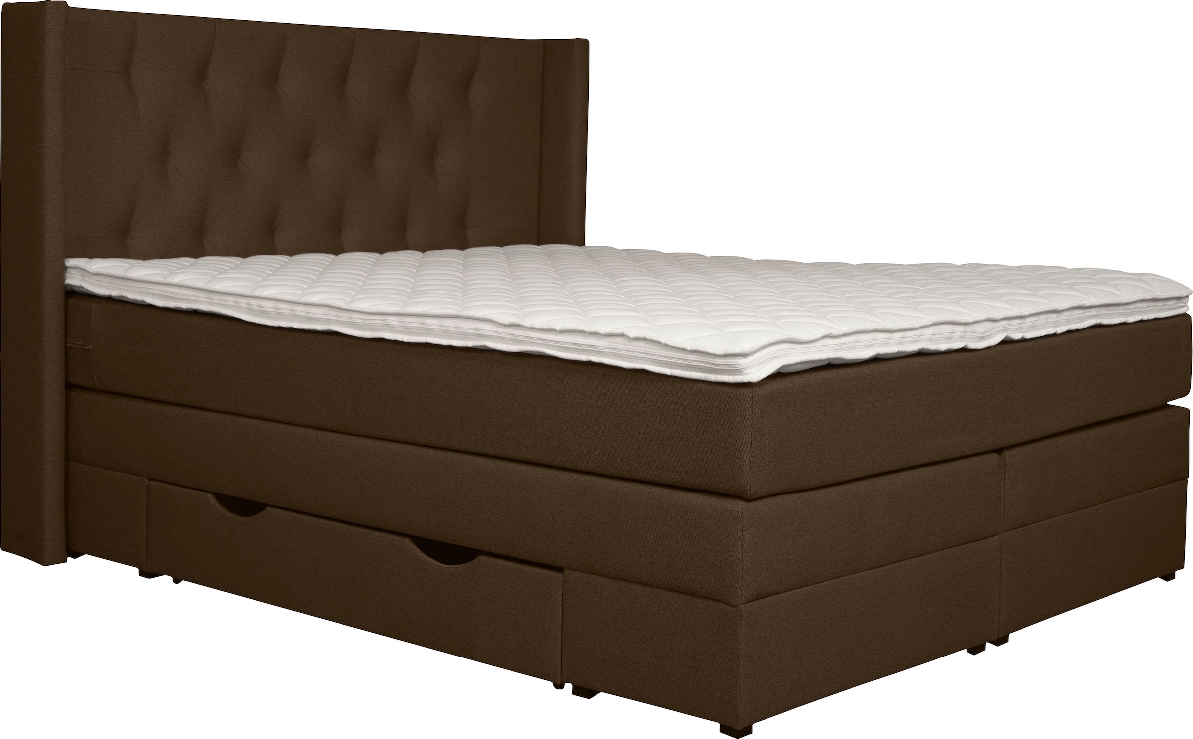 PLACES OF STYLE Lit boxspring »Elegance« mit schöner Knopfheftung, in den Härtegraden H2 & H3, inkl. Schubladen