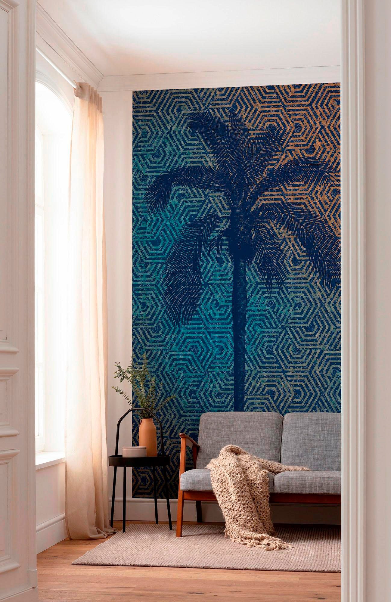 Komar Vliestapete »Digitaldruck Vlies - Silhouette - Grösse 150 x 280 cm«, bedruckt, Wohnzimmer, Schlafzimmer