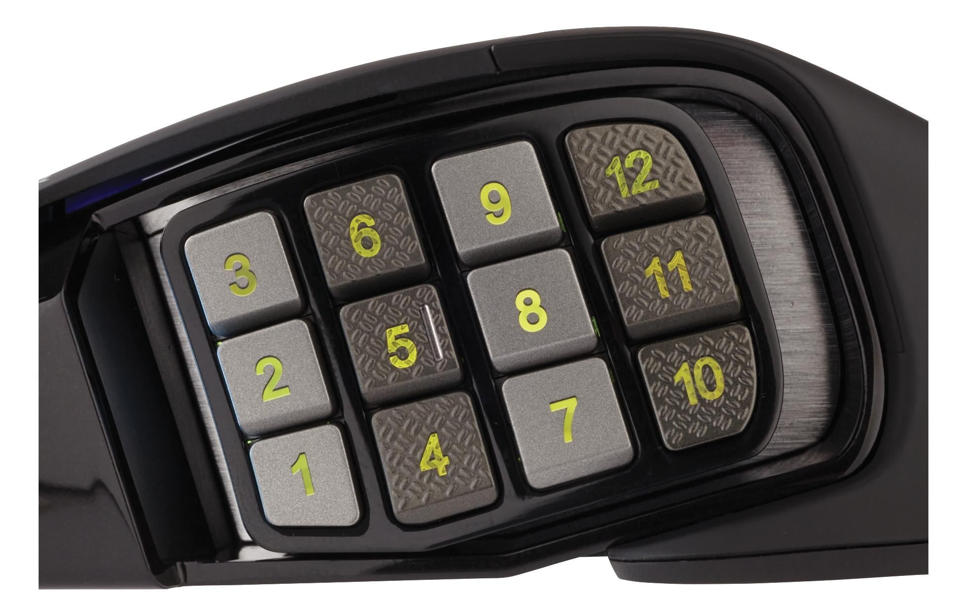 Corsair Gaming-Maus »Corsair Scimitar RGB Elite, schwarz«, kabelgebunden