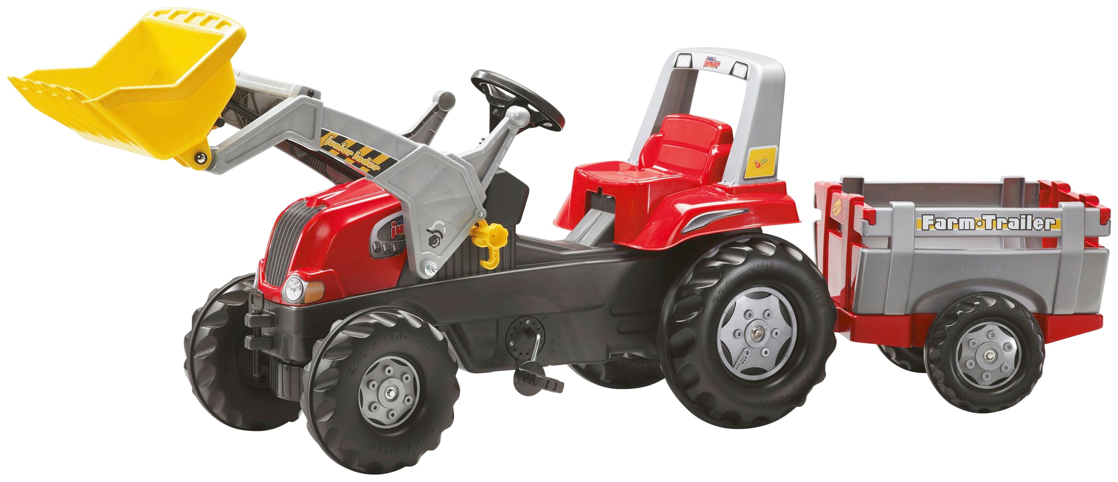 Rolly Toys Tretfahrzeug »Junior RT«, Kindertraktor mit Lader und Anhänger kaufen