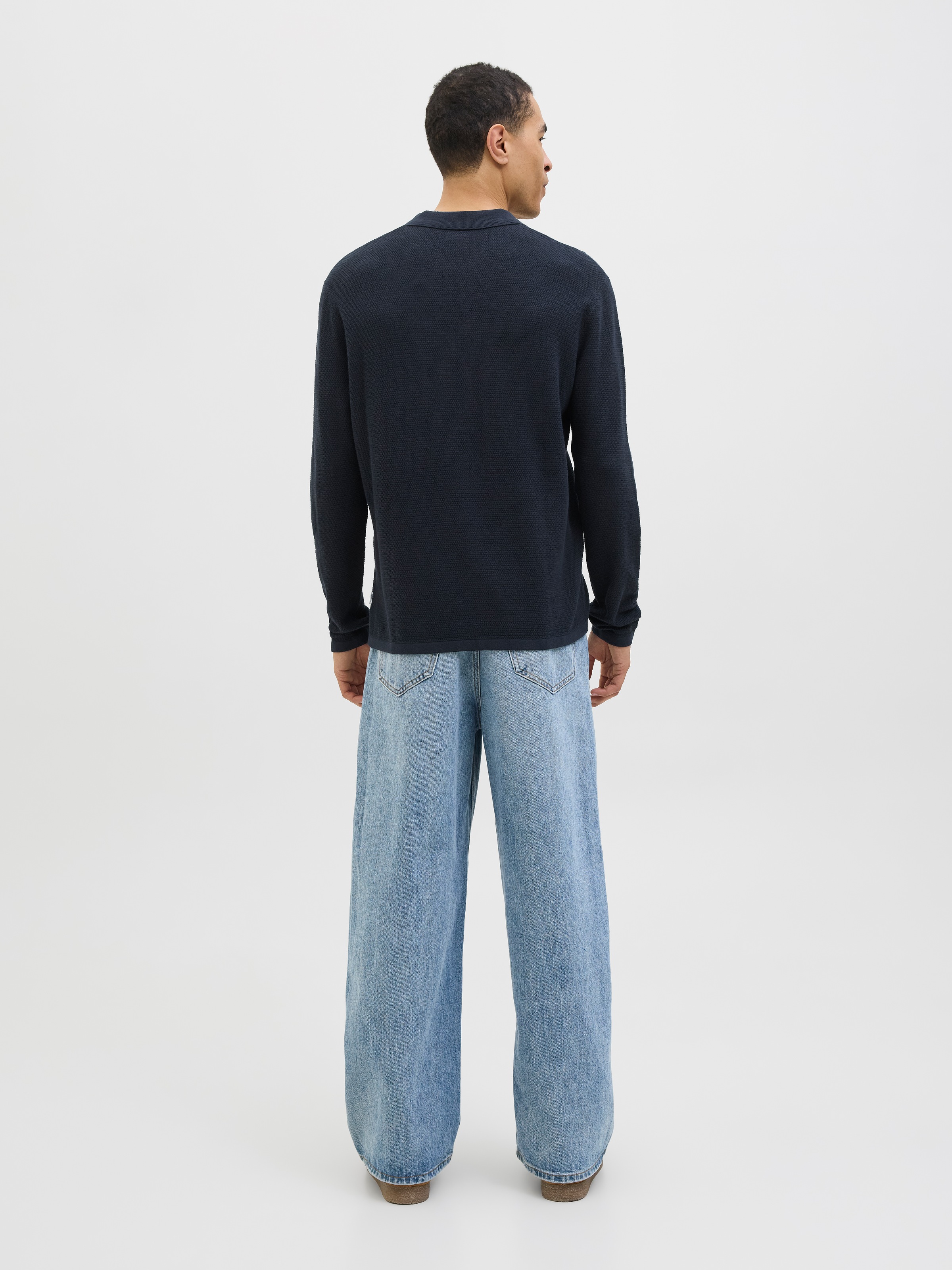Jack & Jones Strickpullover »JJEGEORGE KNIT POLO LS SN«