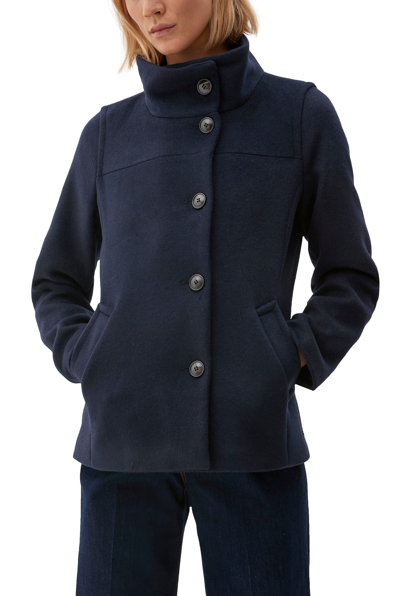 s.Oliver Steppjacke, ohne Kapuze, mit Stehkragen kaufen