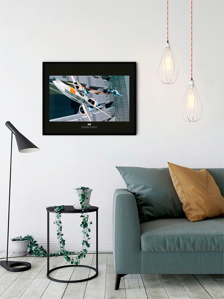 Komar Bild »Star Wars Classic RMQ X-Wing vs TIE-Fighter«, Star Wars, (1 St.), Wandbild zur Dekoration im Kinderzimmer - ohne Rahmen