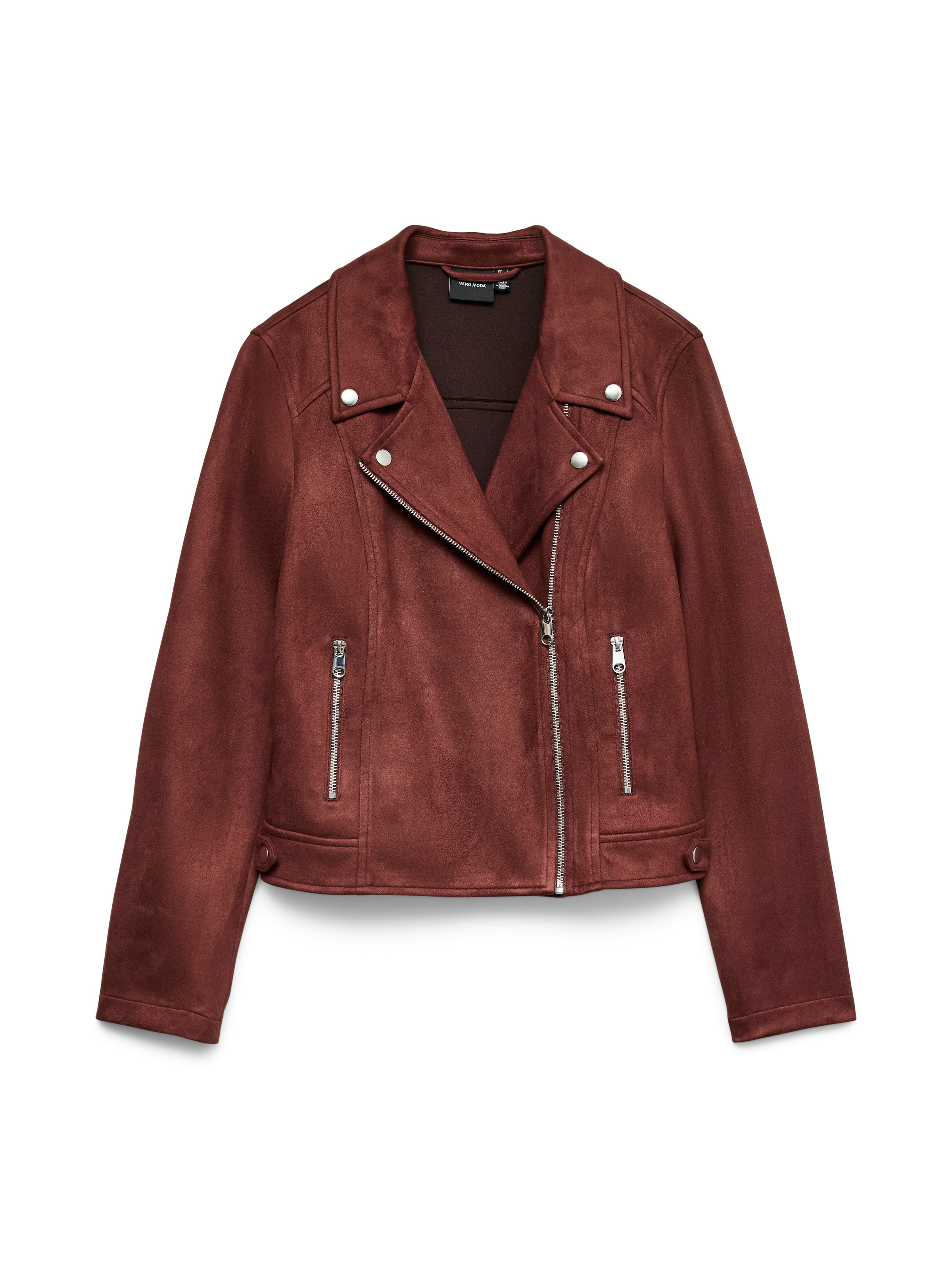 Vero Moda 1100000002199 »VMJOSE SHORT FAUX SUEDE JACKET GA NOOS« mit asymetrischem Reissverschluss