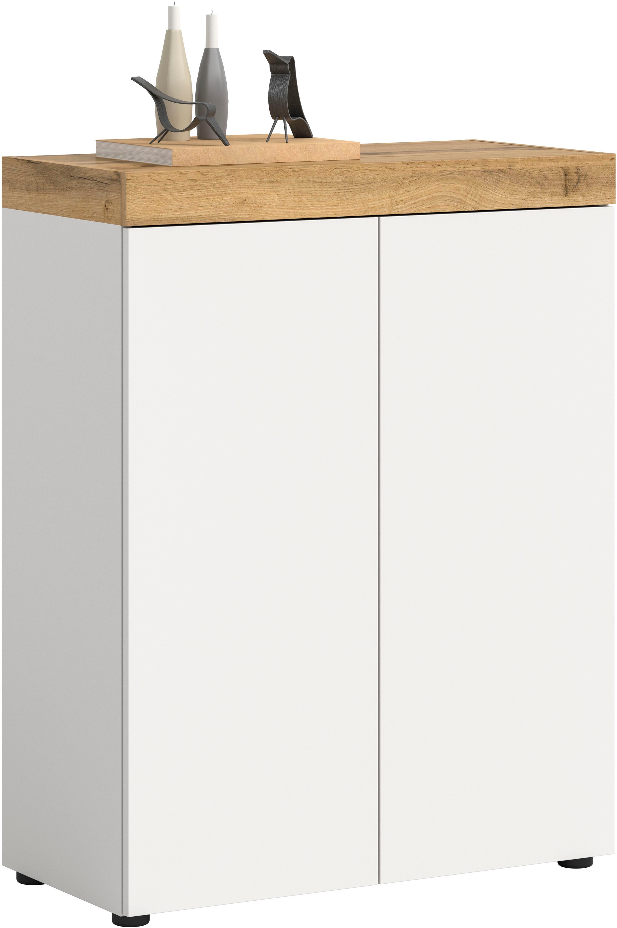Image of GOODproduct Schuhschrank "MAMBO, Breite 77cm, stehend & hängend, push-2-open" 2 farbige Ausführung, 1 Stk. tlg. Schuhschrank, Schuhkommode, Flur, Diele