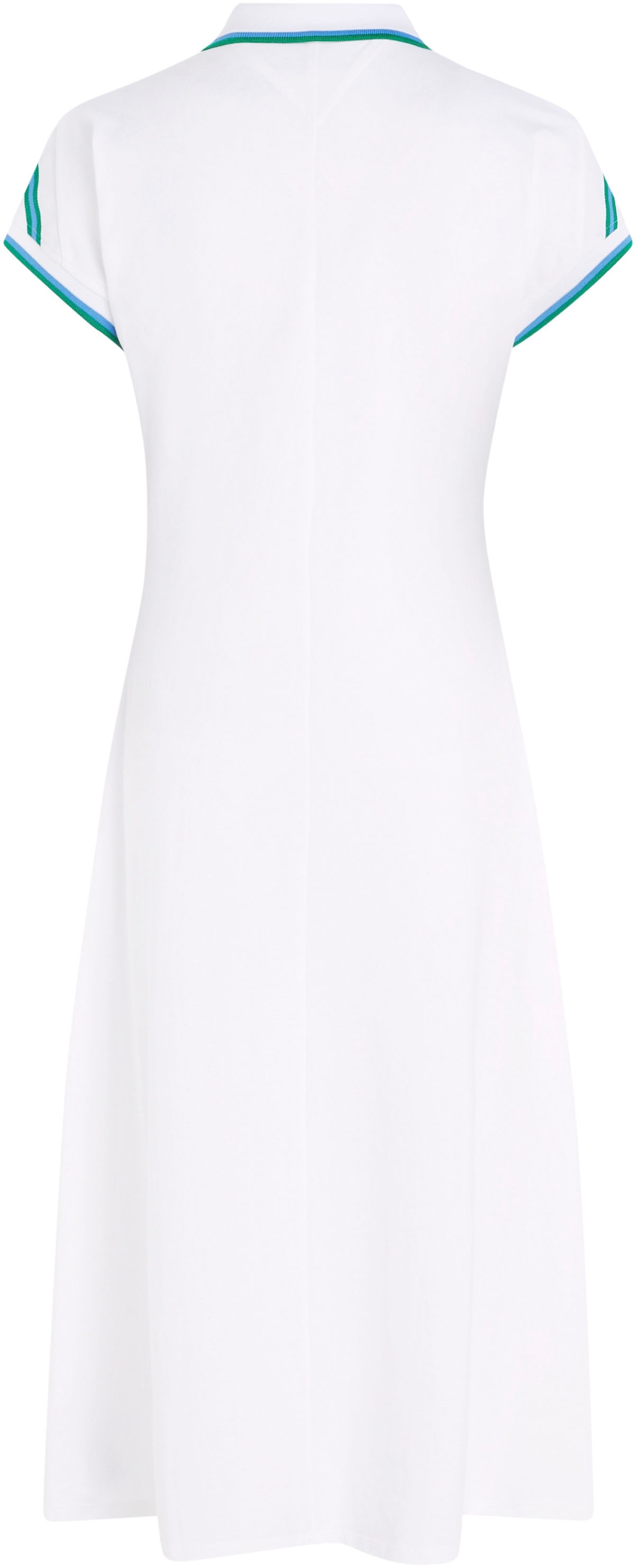 Tommy Hilfiger Polokleid »F&F STP SLV KNEE POLO DRESS«, mit kontrastfarbenen Einsätzen