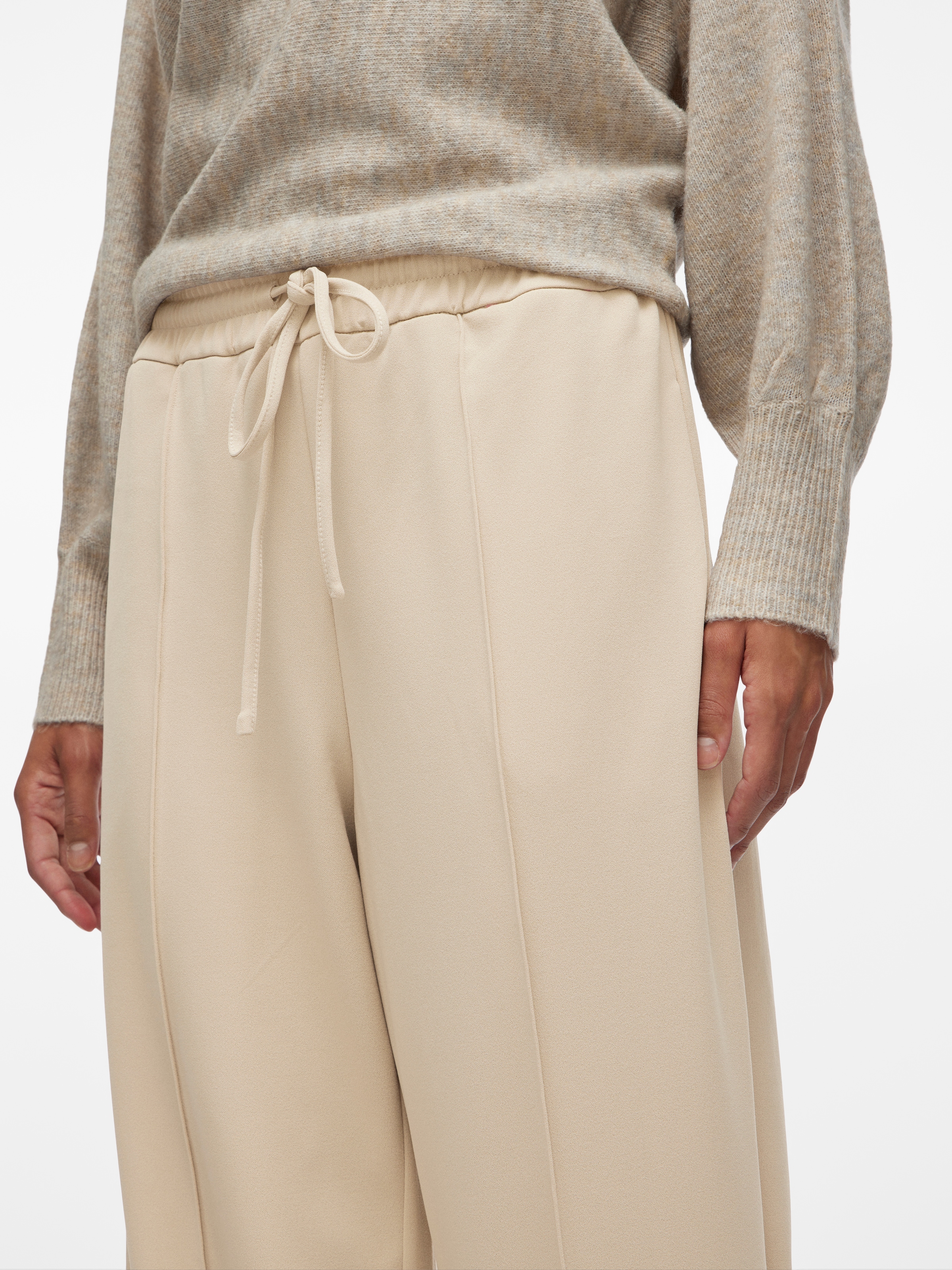 Vila Pantalon à enfiler »VICLUA HW WIDE PANTS-NOOS«  mélange de matériaux