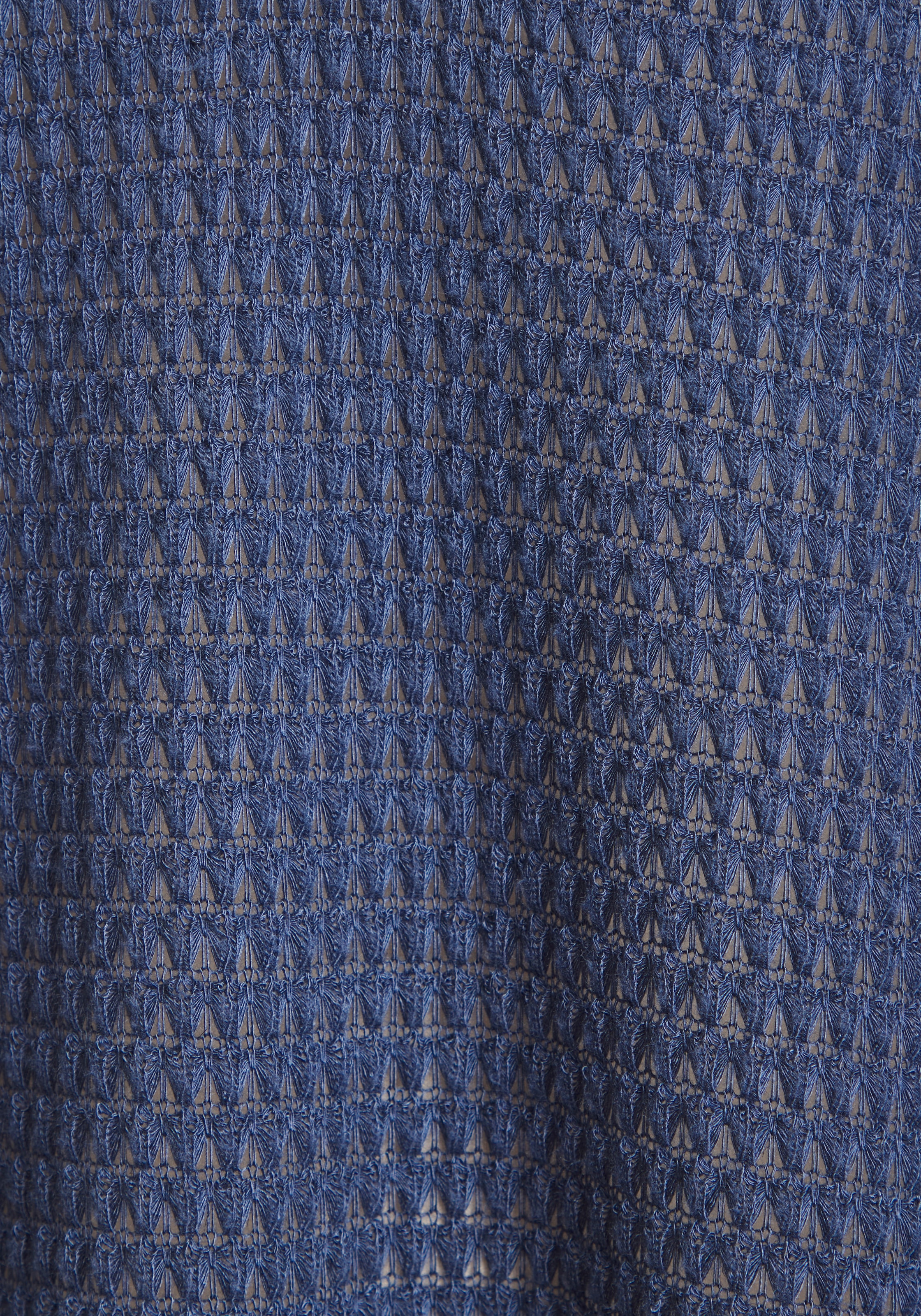 LASCANA T-shirt à capuche »aus sommerlichem Waffelstrick« hoodie d'été avec patte de boutonnage
