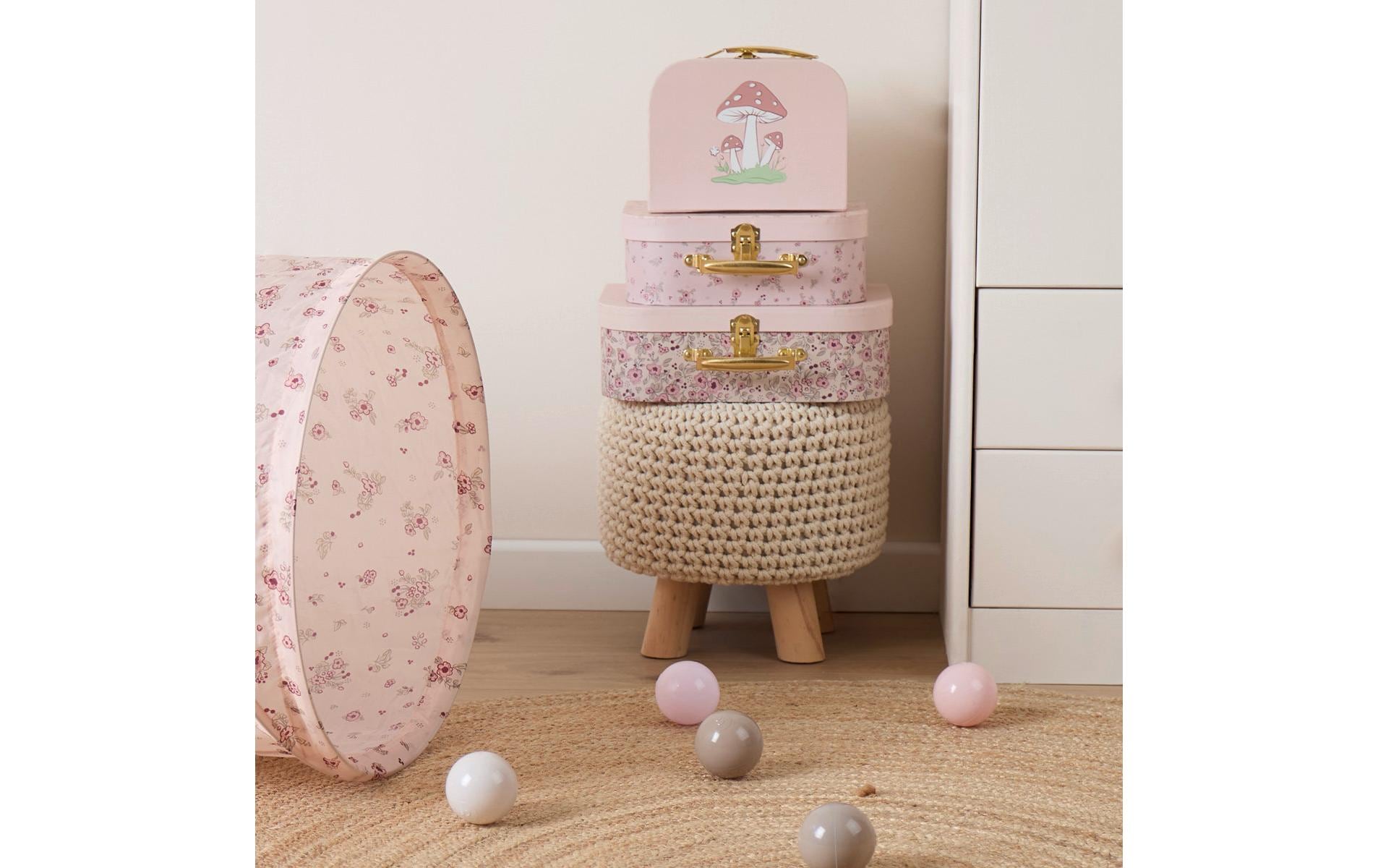 BIECO Spielwerkzeugkoffer »Ella dreamy flowers 3er Set«