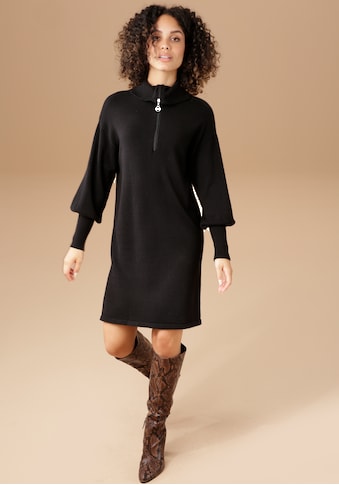 Aniston CASUAL Strickkleid, mit Reissverschluss im Rollkragen kaufen