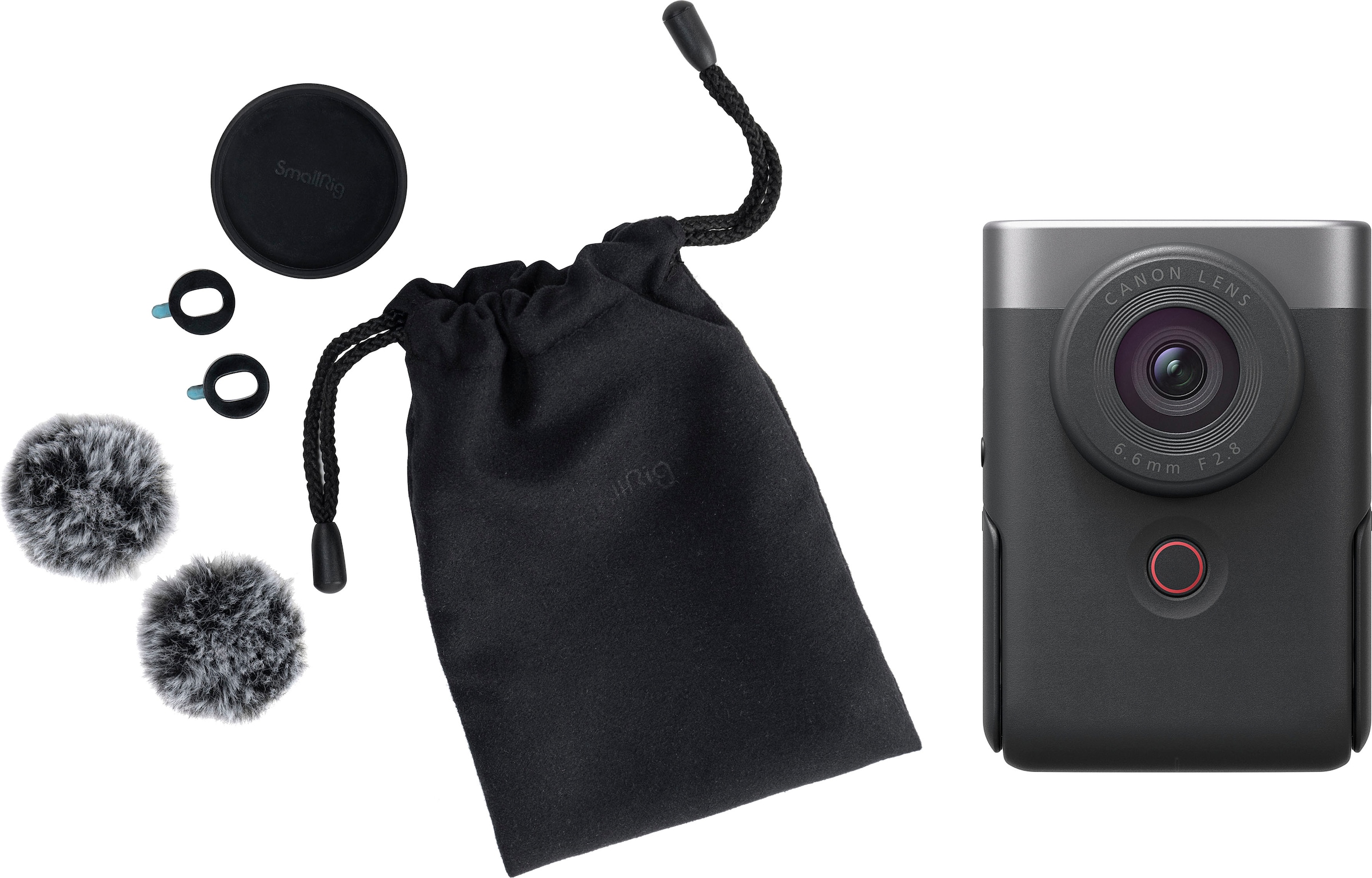 Canon Caméscope »PowerShot V10 Silber Vlogging-Kit« 4K Ultra HD