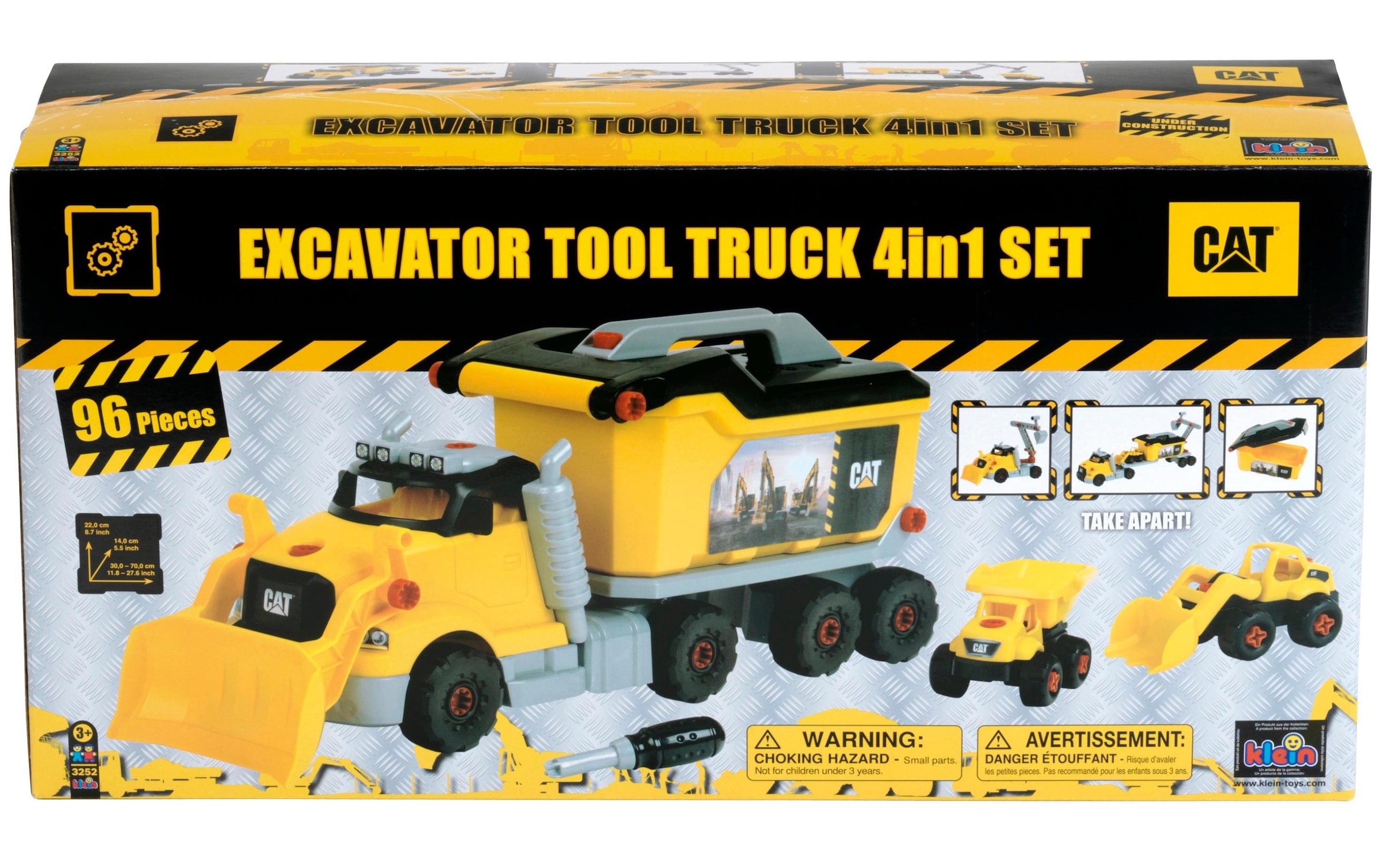 Spielzeug-LKW »Cat Schraubtruck set 4 in 1«
