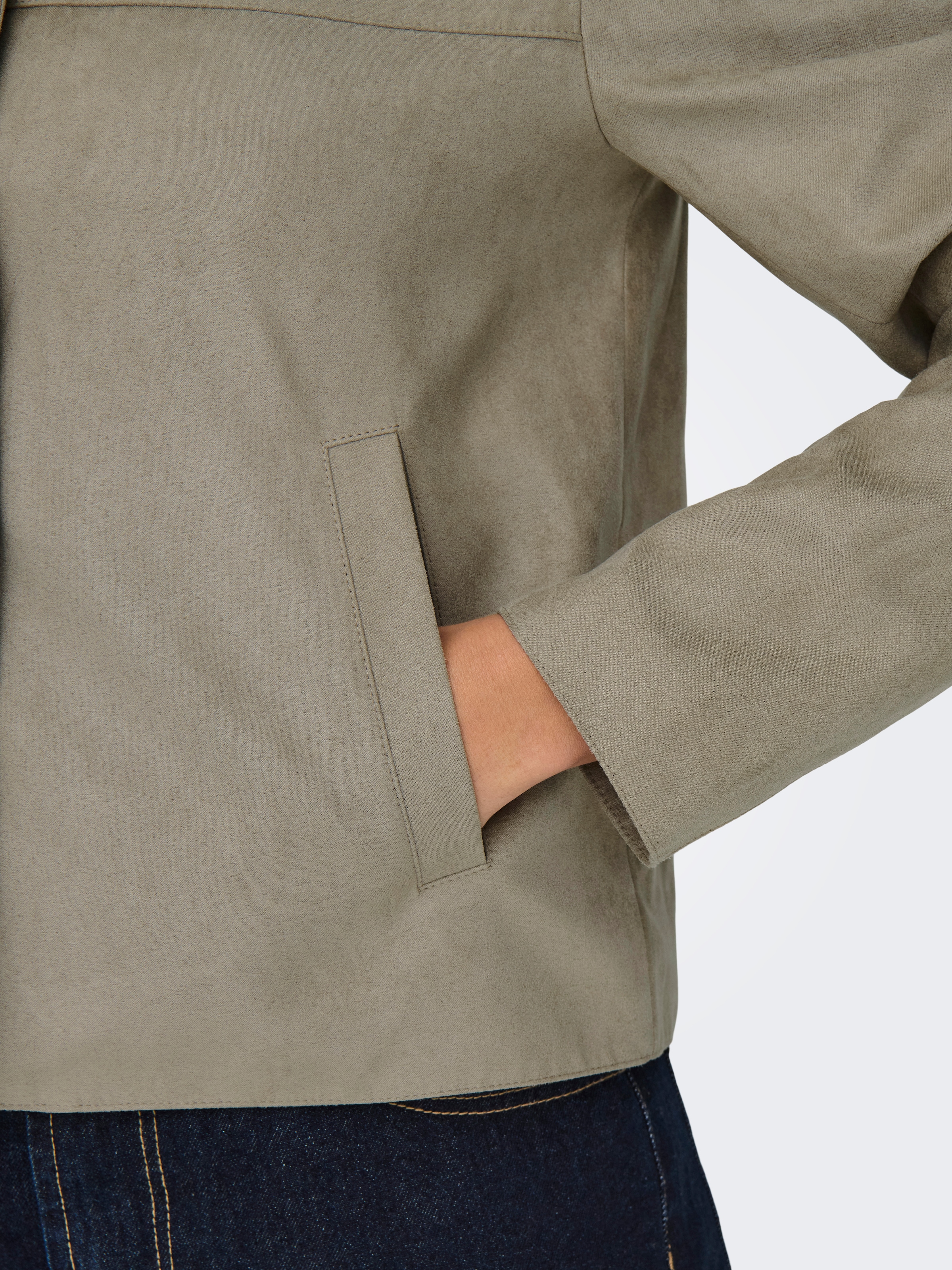 JDY Veste en imitation cuir »JDYNICO FAUX SUEDE JACKET OTW SGO NOOS« fibre synthétique