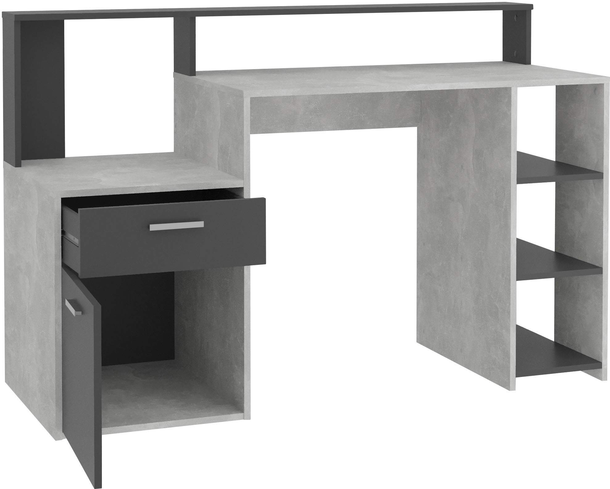 FMD Regal-Schreibtisch »Bolton«, kaufen mit 3 Fächern offenen