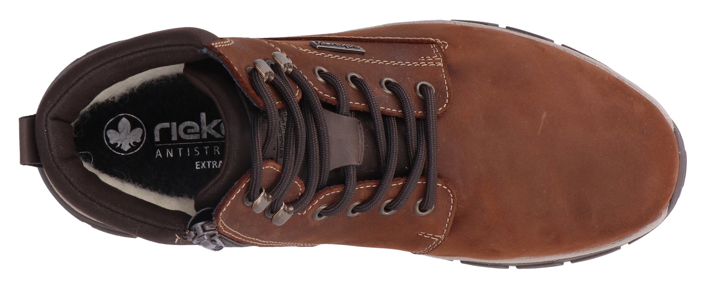 Rieker Bottes d'hiver  Bottines à lacets, bottines, chaussures outdoor avec fermeture éclair intérieure