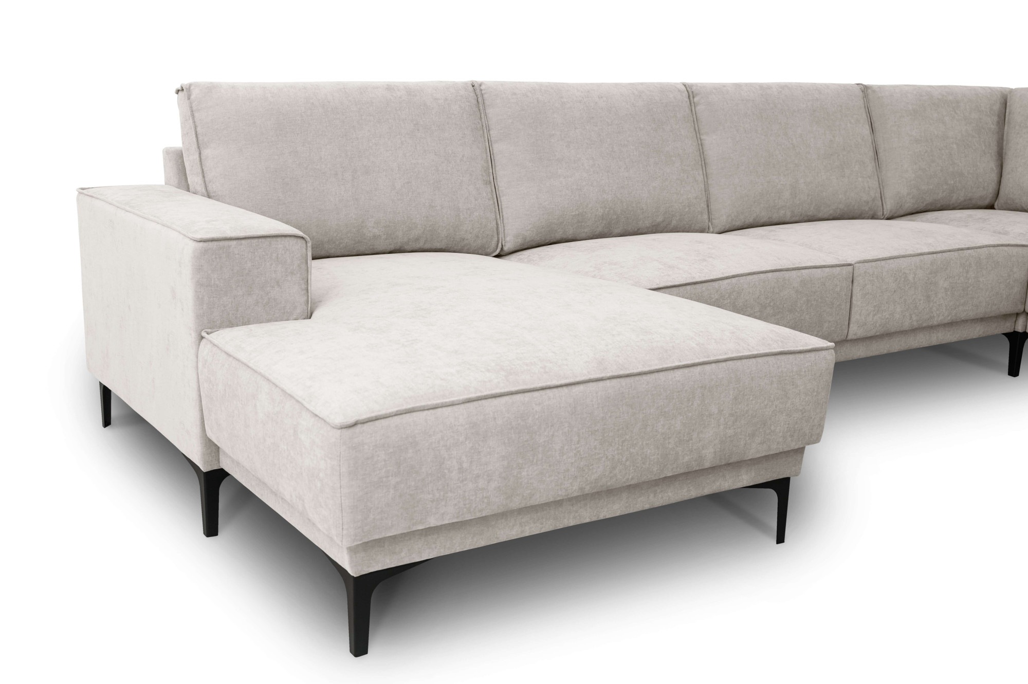 GOODproduct Paysage de salon »OLAND U-Form, XXL, B: 342 cm, Skandi-Design« Skandi-Design in Struktur, Flachgewebe, Luxus-Microfaser, Boucle