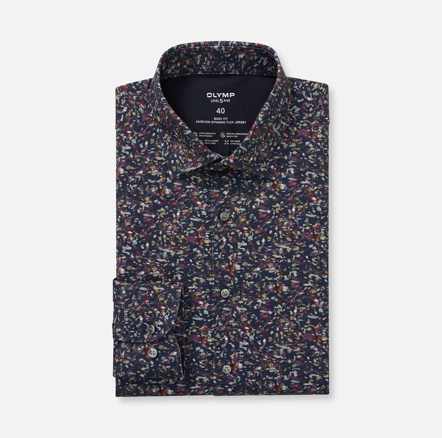 OLYMP Chemise à manches longues »Level Five 24/Seven« Businesshemd, body fit, Kentkragen, bügelleicht