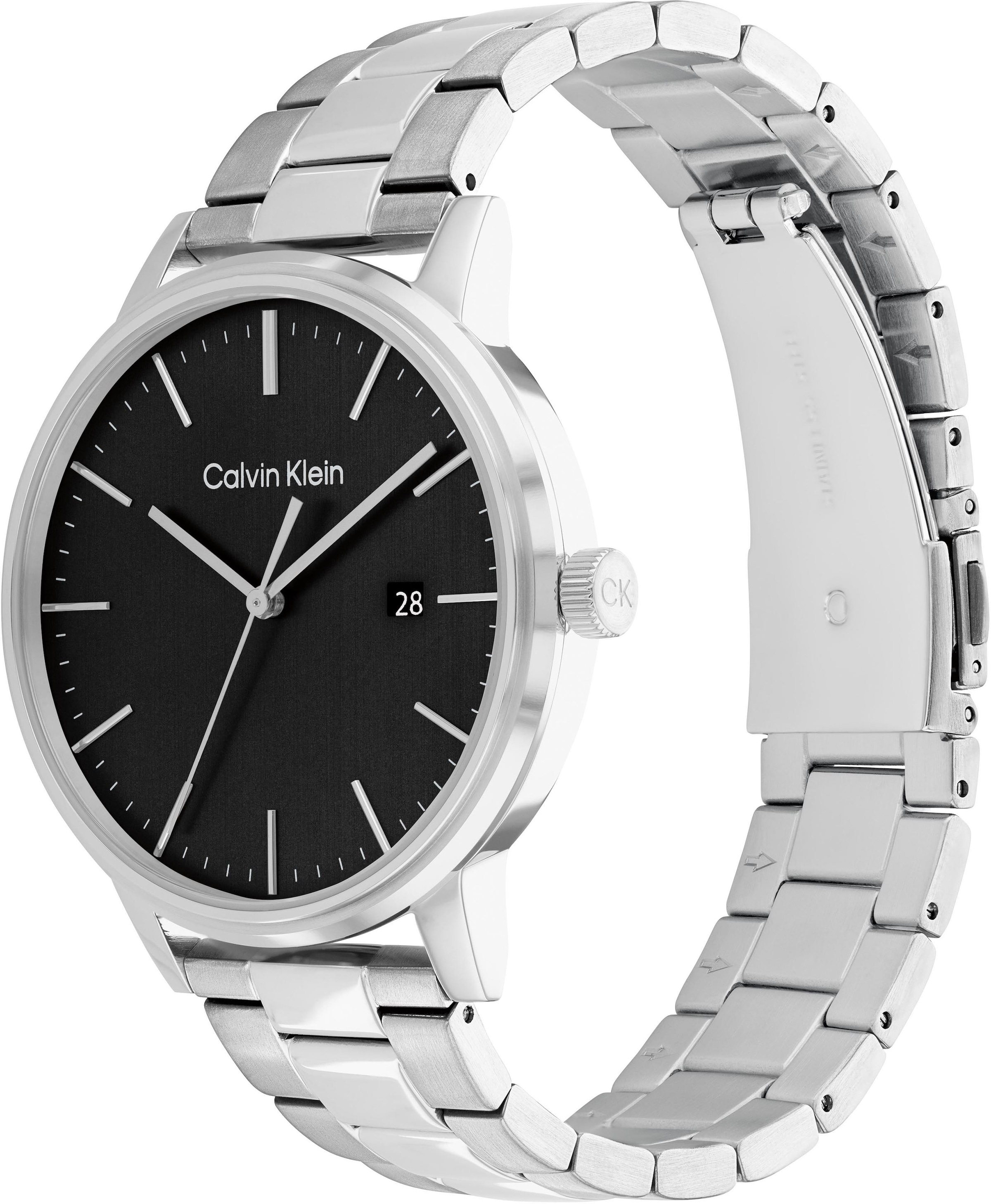 Calvin Klein Quarzuhr »Linked, 25200053«, Armbanduhr, Herrenuhr, Datum, Mineralglas, Edelstahlarmband