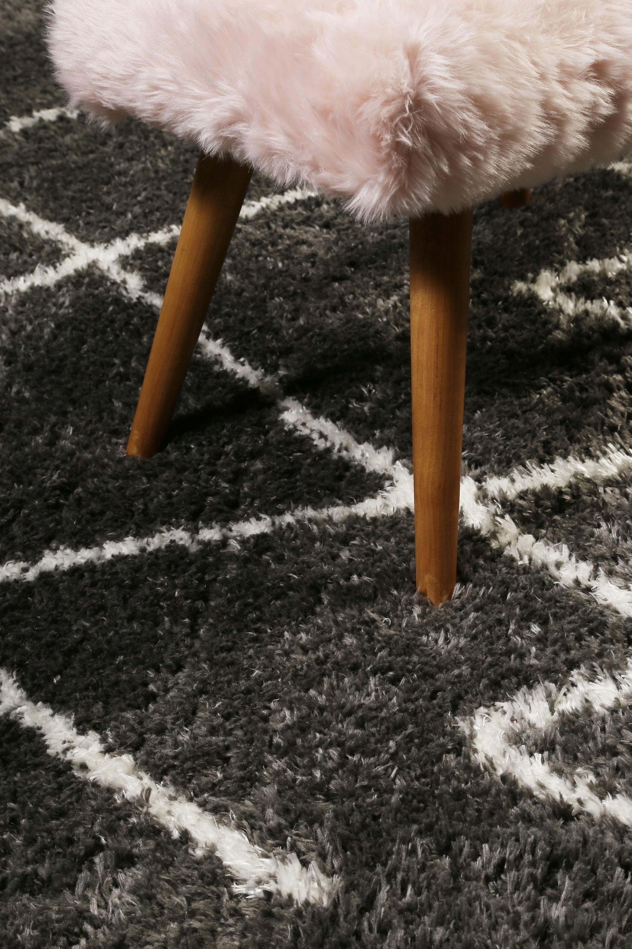 Wecon home Tapis à poils longs »Afella« Rectangulaire 50 mm Höhe Wohnzimmer