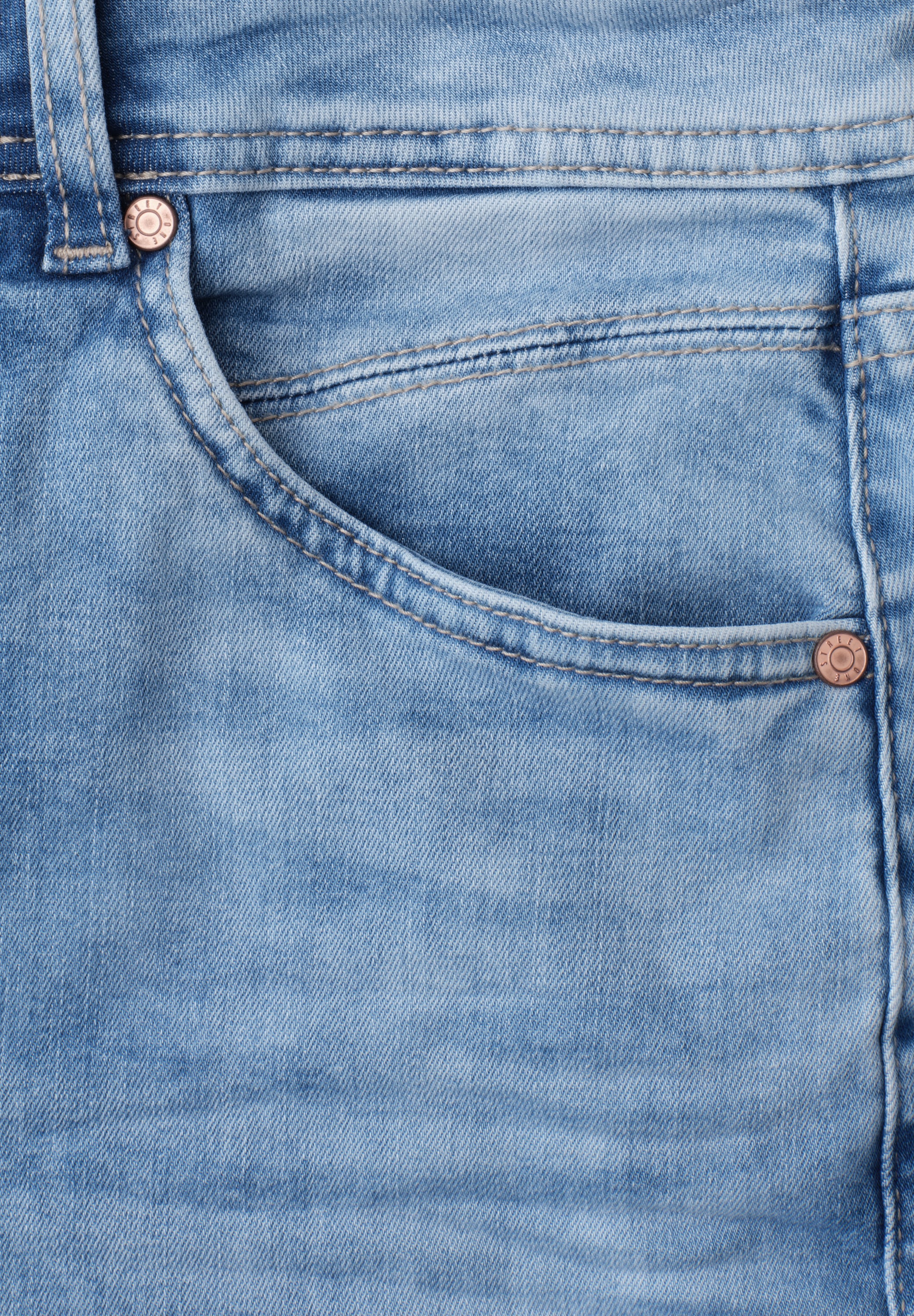 STREET ONE Jeans loose fit »Style Karlie« Pantalon évasé / avec viscose et stretch