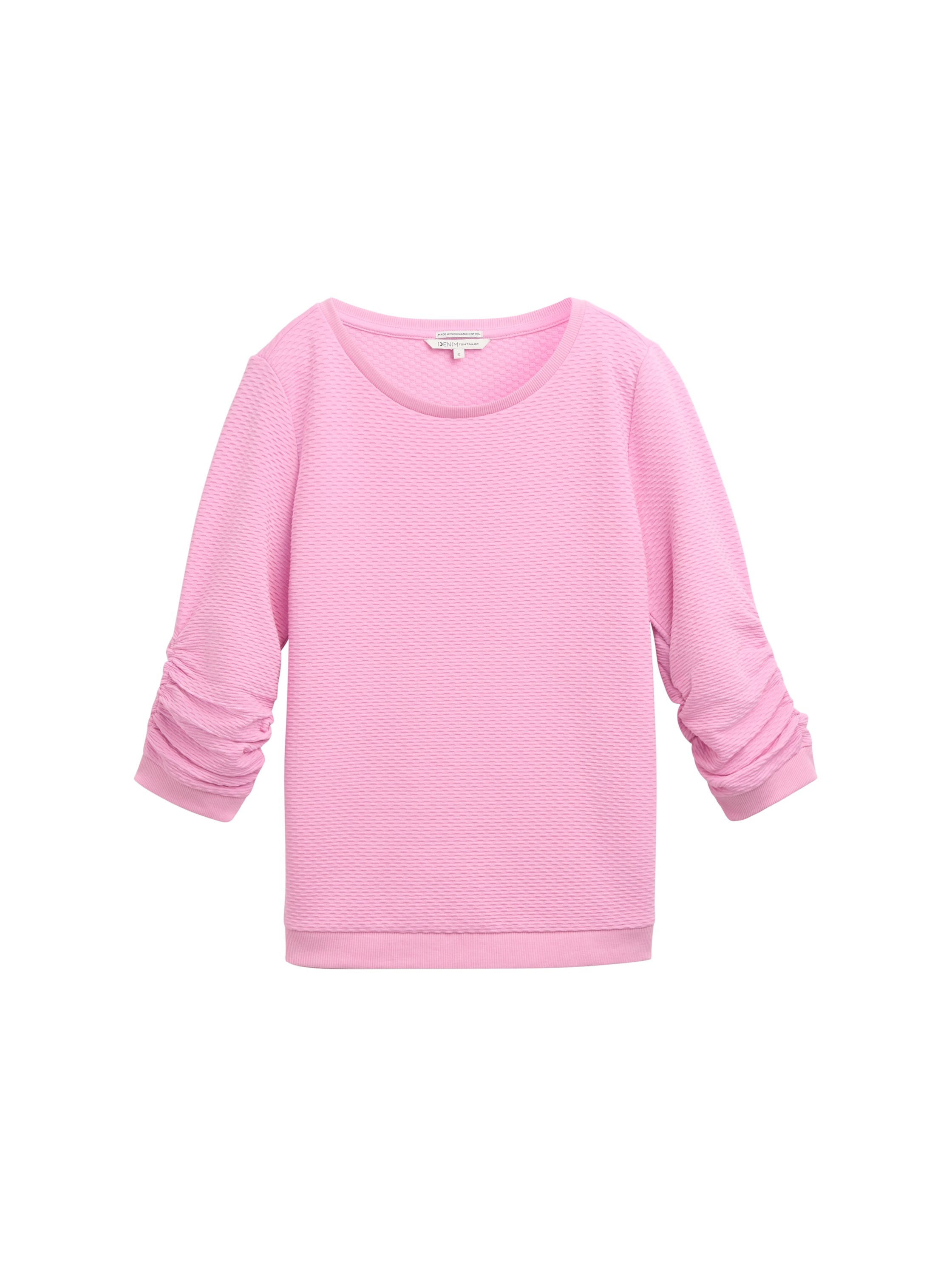 TOM TAILOR Denim Sweatshirt, mit besonderer Materialoberfläche