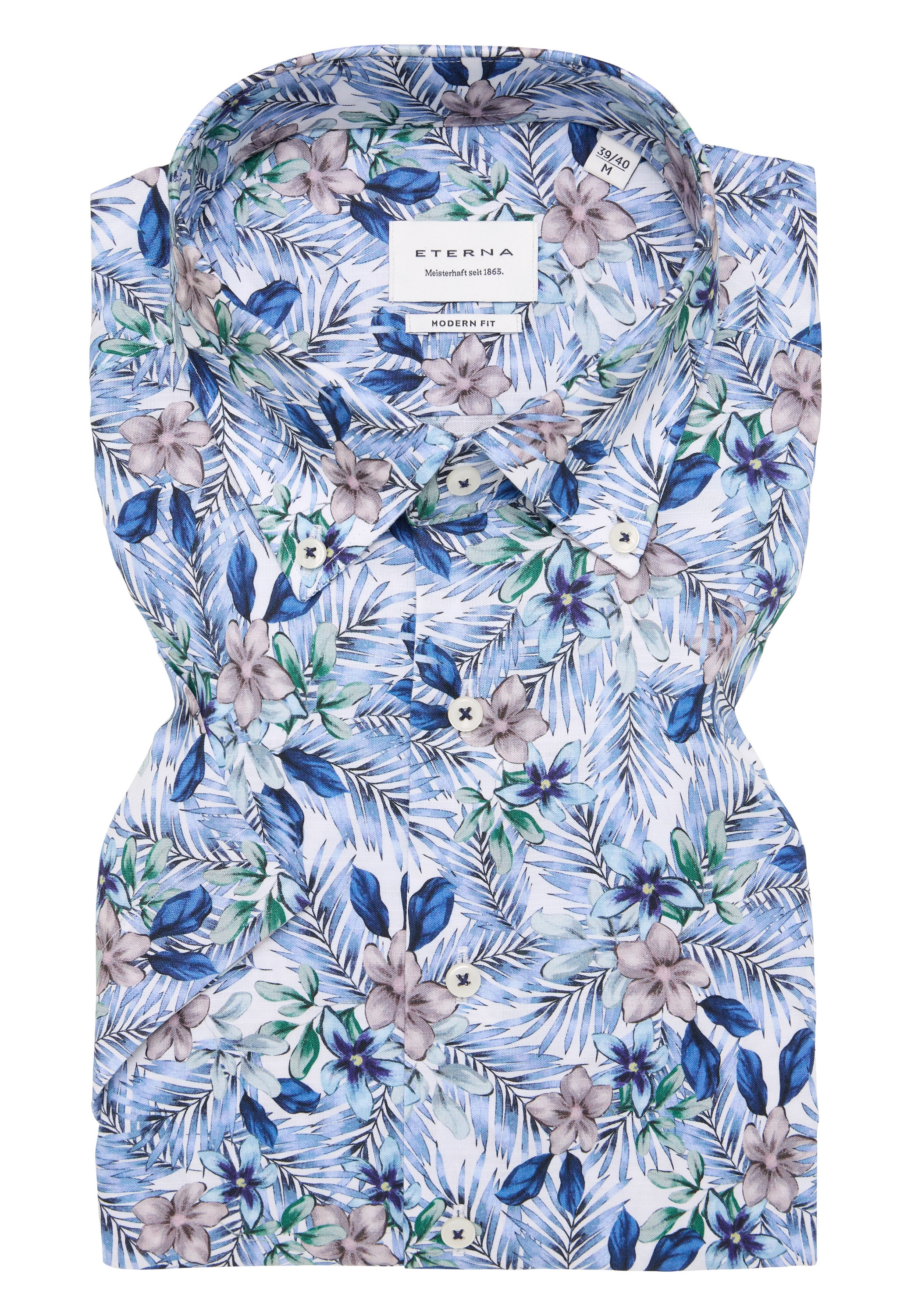 Eterna Kurzarmhemd »MODERN FIT« EASY IRON (bügelleicht)