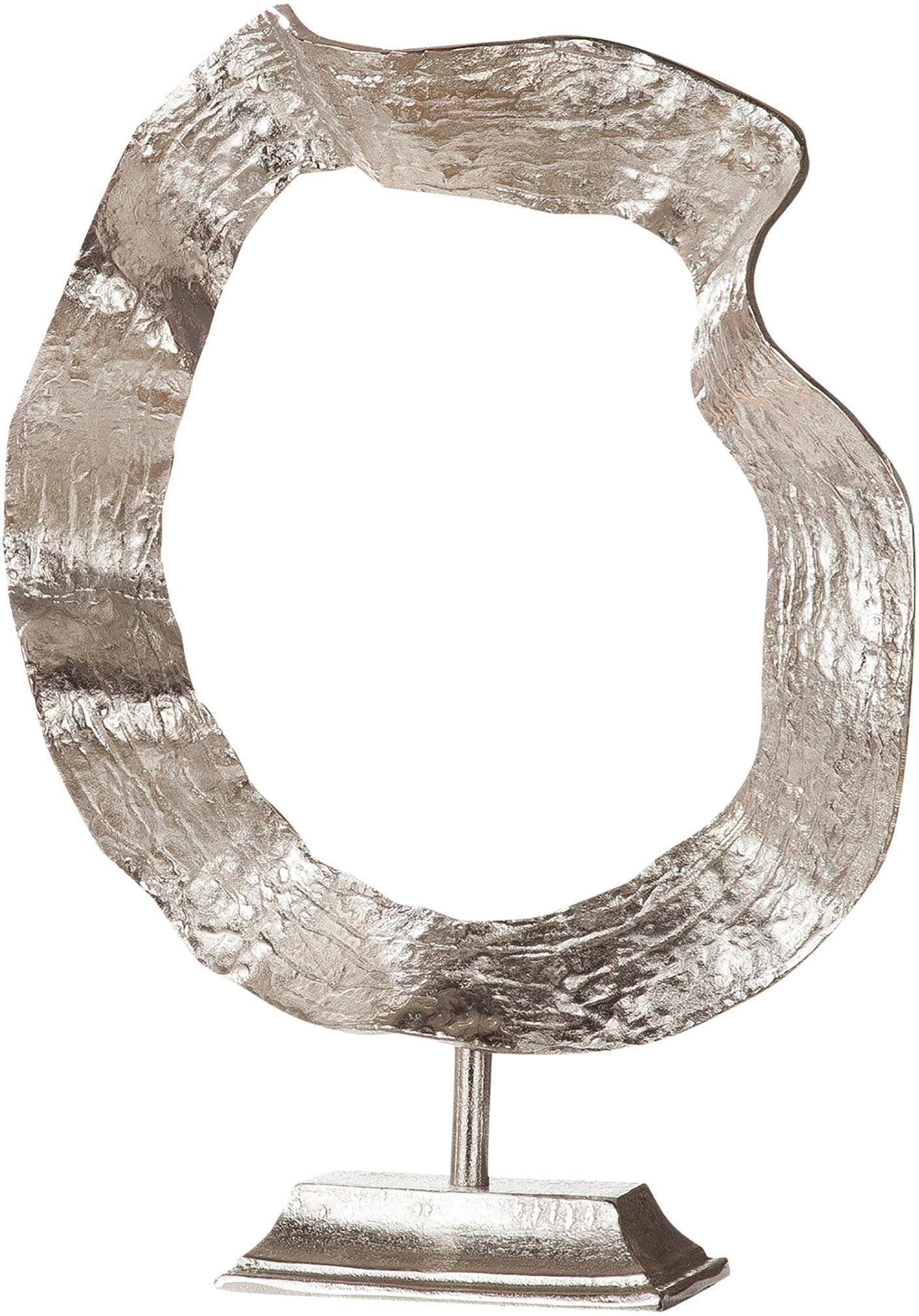Image of GILDE Dekoobjekt »Skulptur Ola, silberfarben«, (1 St.), Höhe 56 cm, aus Metall, Wohnzimmer bei Ackermann Versand Schweiz