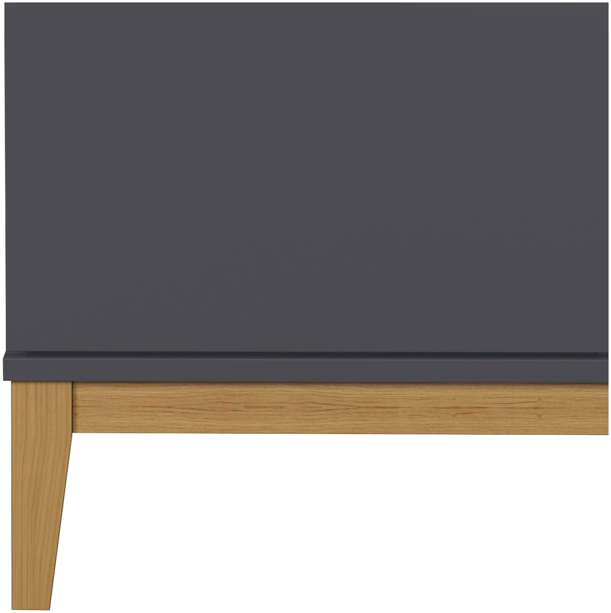 GOODproduct Buffet »Maryd Kommode mit 3 grifflose Türen und 2 verstellbare Einlegeböden« Commode, structure imitation bois, largeur 120 cm