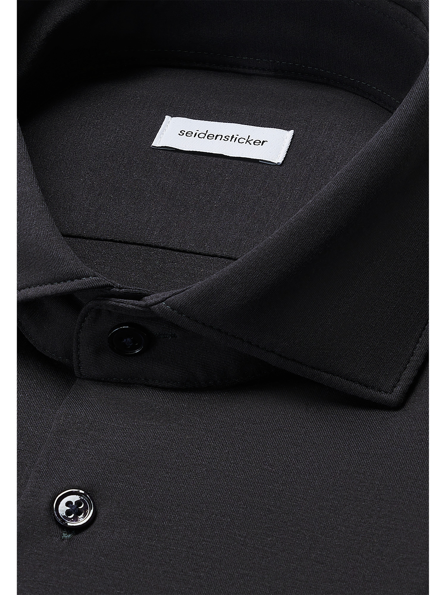 seidensticker Chemise d'affaires »Schwarze Rose« Slim 1/1 Kentkragen Uni