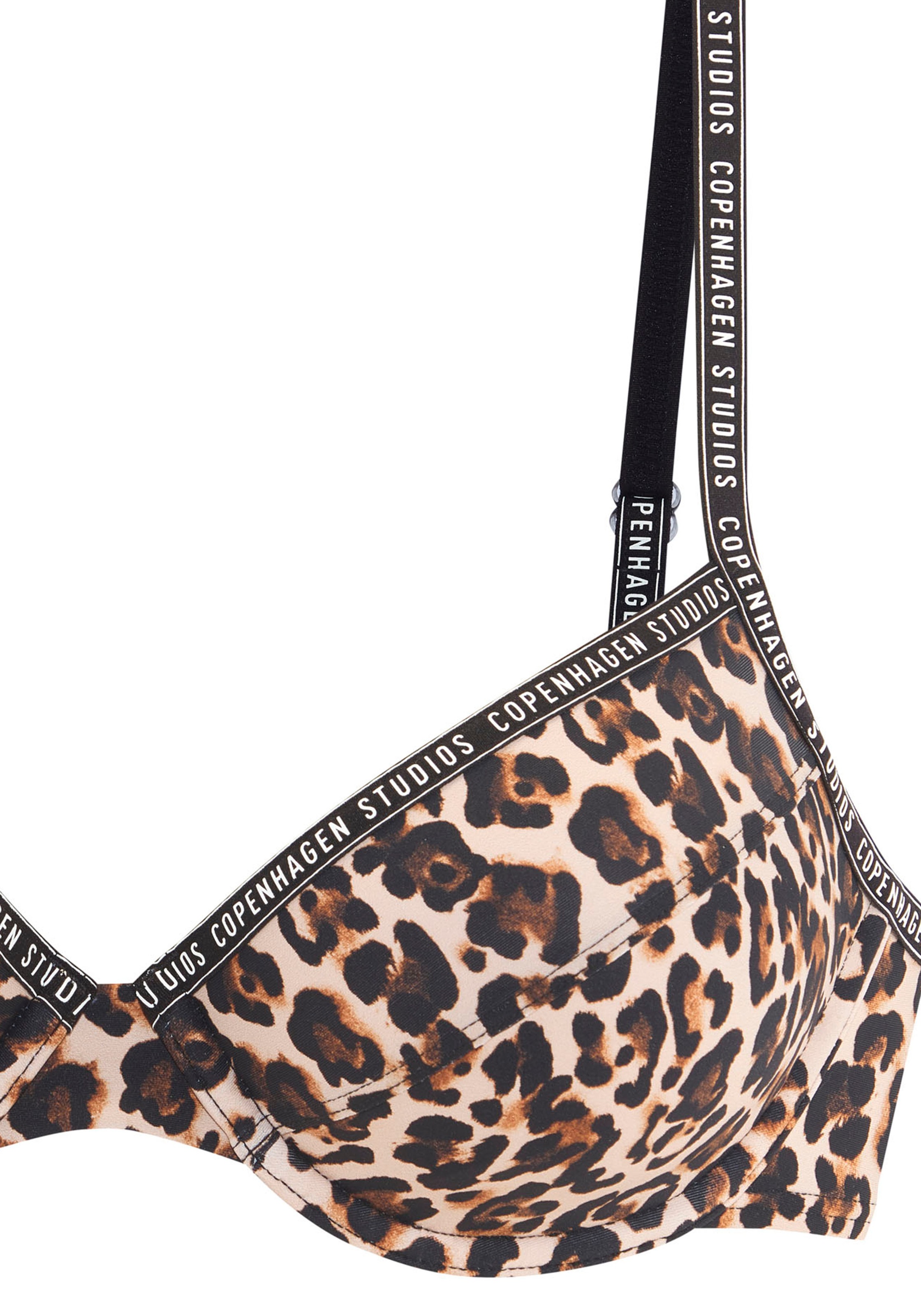 Copenhagen Studios Bügel-Bikini-Top »Leody«, Mit trendigem Animalprint