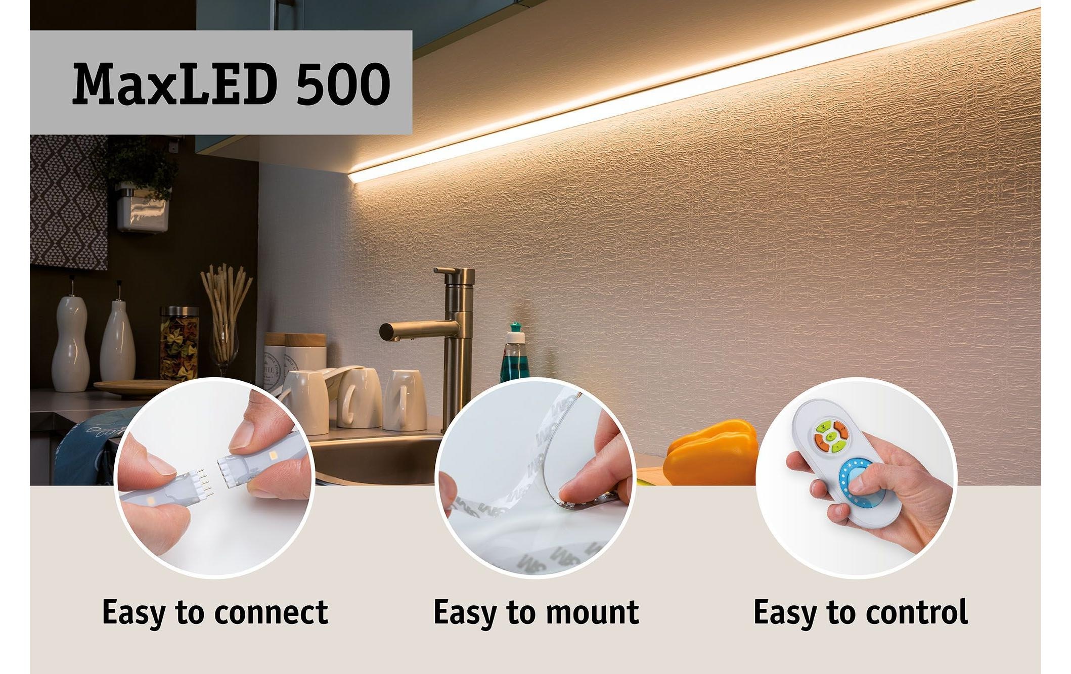 Paulmann Plafonnier LED »MaxLED 500 Tuna« 1 cuis