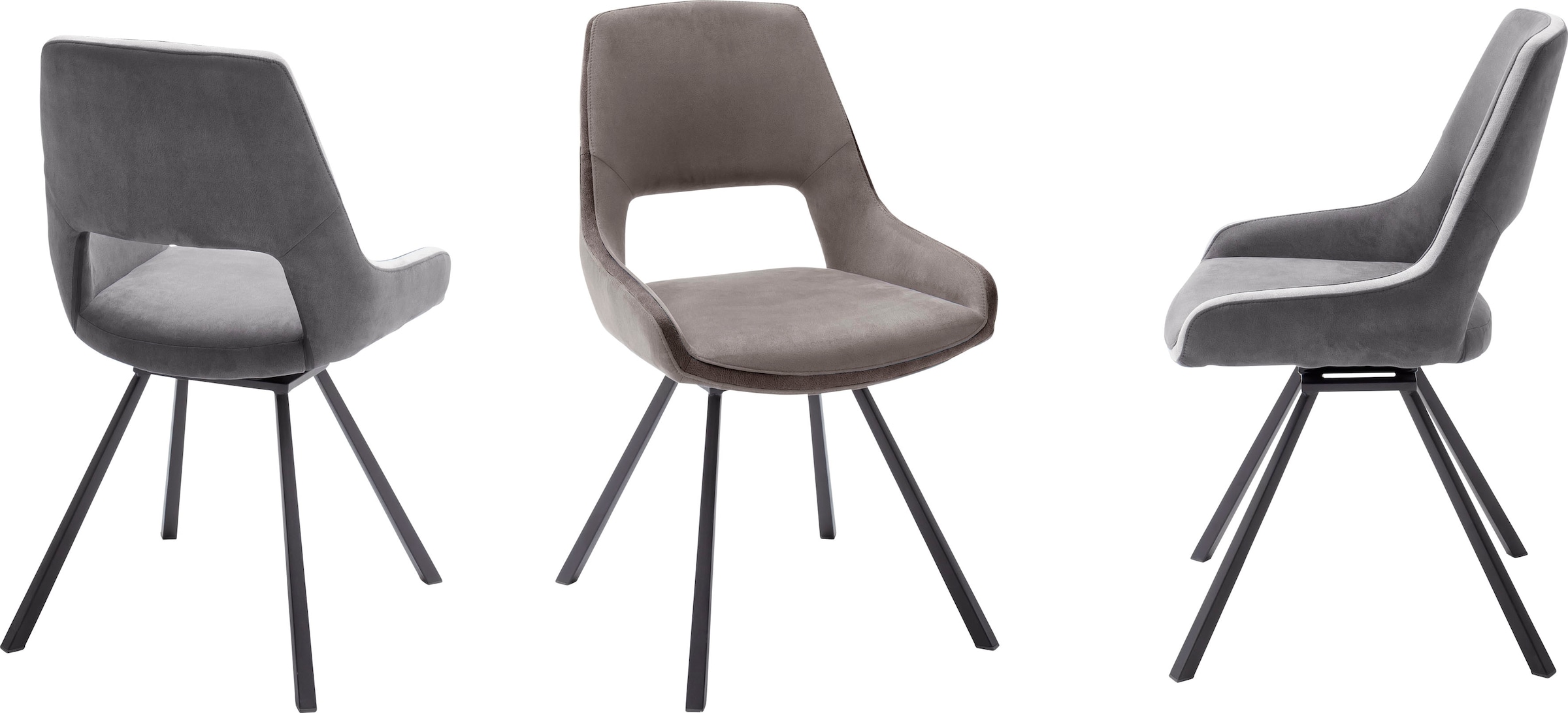 unvergleichbar MCA furniture Esszimmerstuhl »Bayonne«, (Set), belastbar 120 bis 2-er Set, mit Stuhl St., bequem kaufen 2 kg 180°drehbar Nivellierung