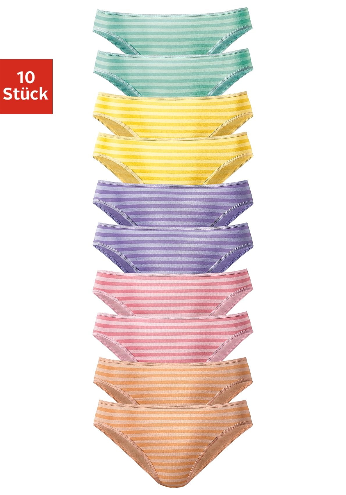 Image of Vivance Bikinislip Packung, 10 Stk. schöner Basicartikel in tollen Farben - passend für jeden Tag