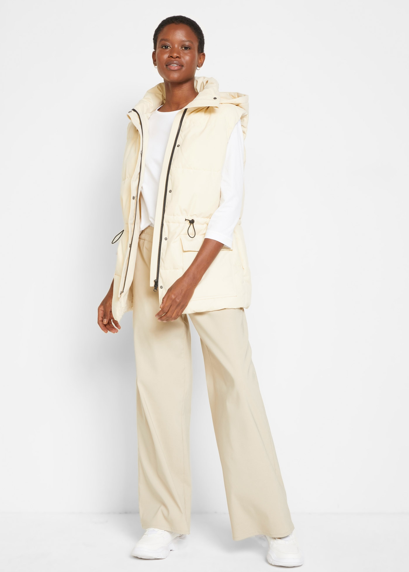 bonprix T-Shirt Packung, 5 Stk. lässig geschnittene Passform, 3/4-Ärmel, Rundhalsausschnitt